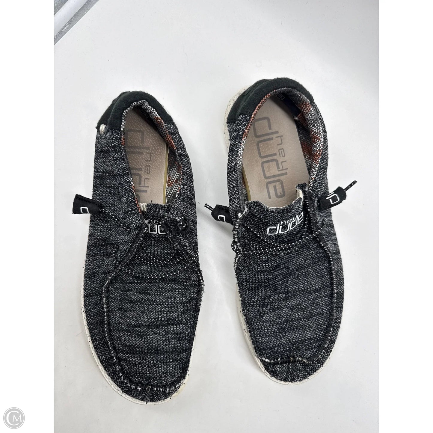 Shoes Sneakers By Hey Dude In Black, Size: 10