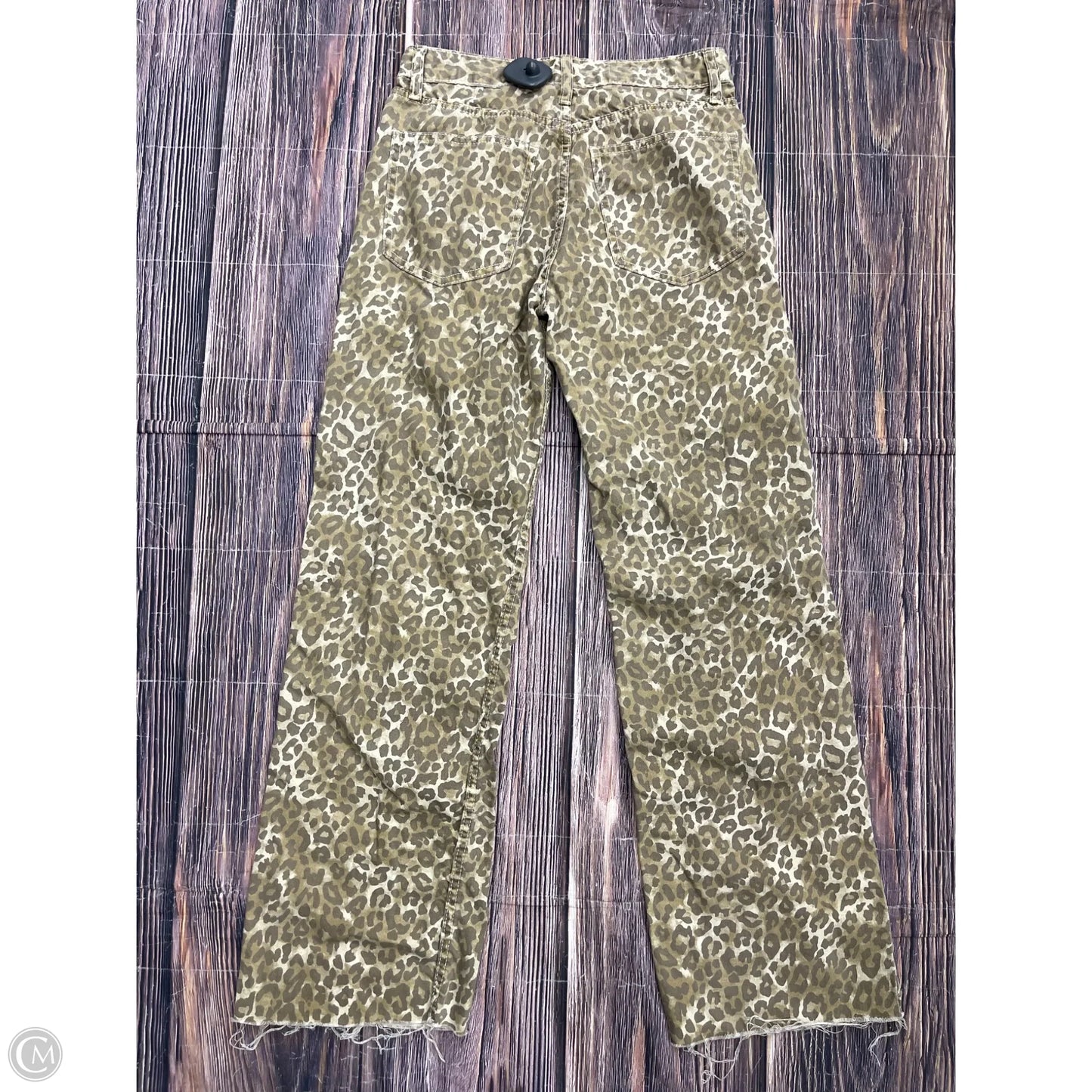 Jeans Wide Leg By Zara In Tan Denim, Size: 4