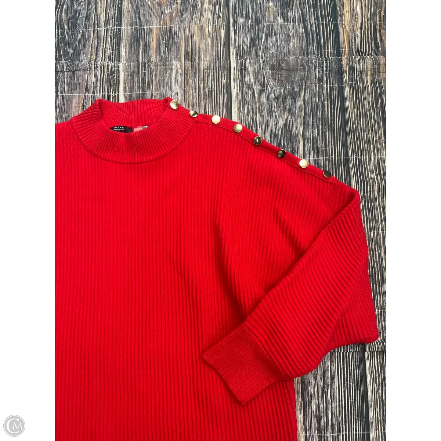 Sweater By T Tahari In Red, Size: L