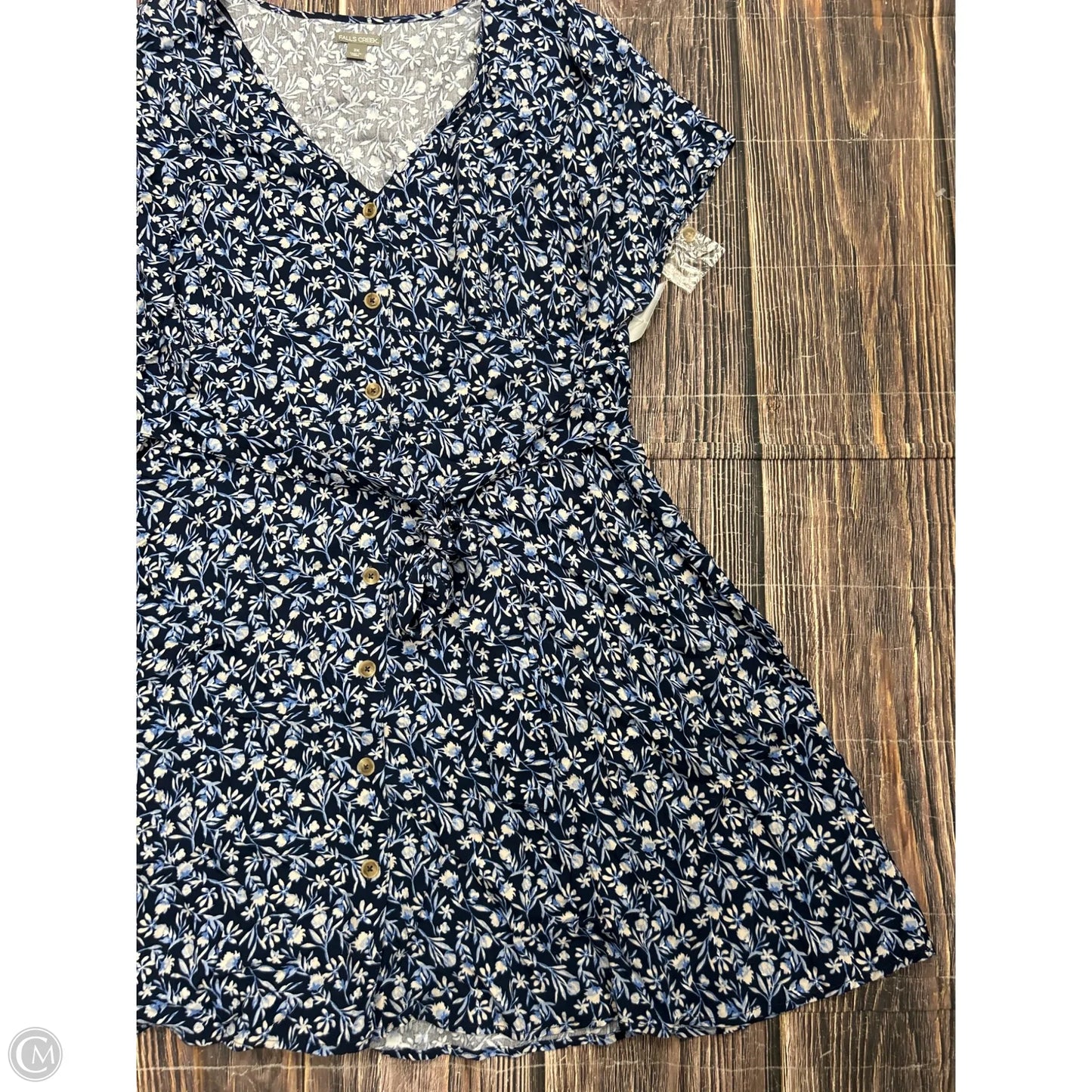 Dress Casual Short By Falls Creek In Blue, Size: 2x