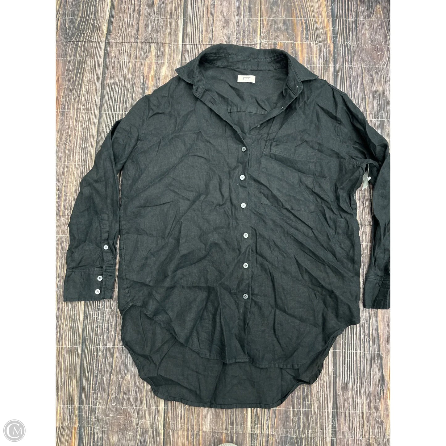 Top Long Sleeve By Clothes Mentor In Black, Size: L