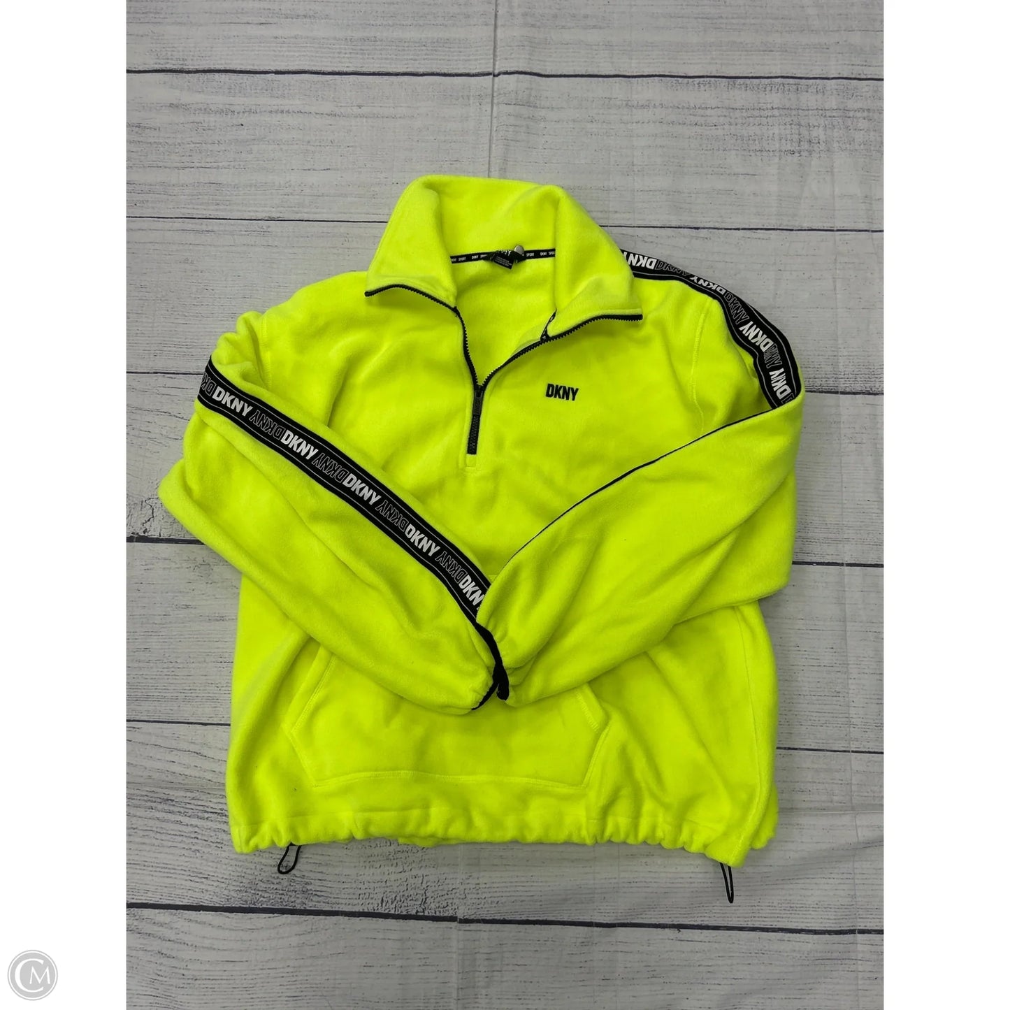 Athletic Sweatshirt Hoodie By Dkny In Green, Size: 2x