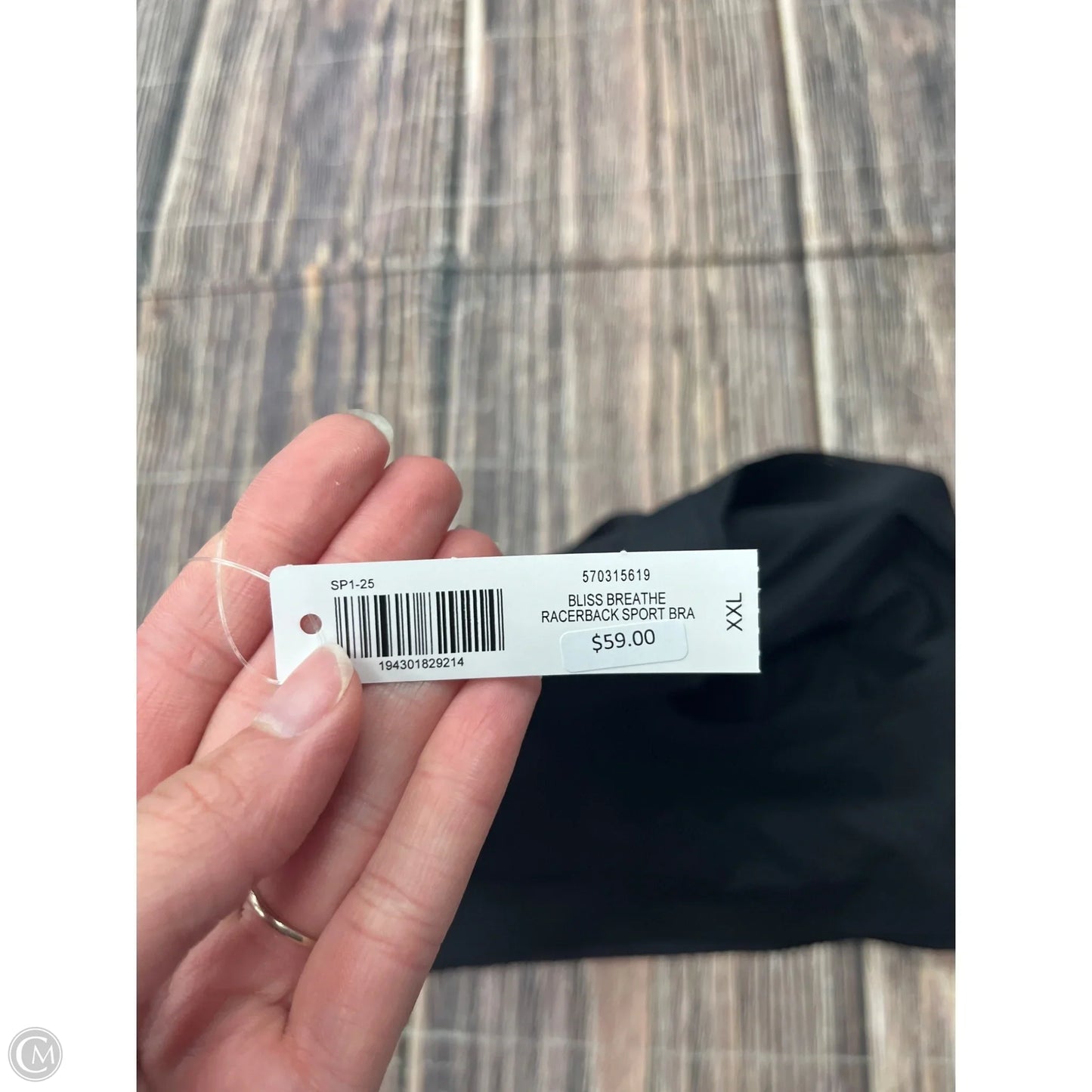Athletic Bra By Soma In Black, Size: 1x