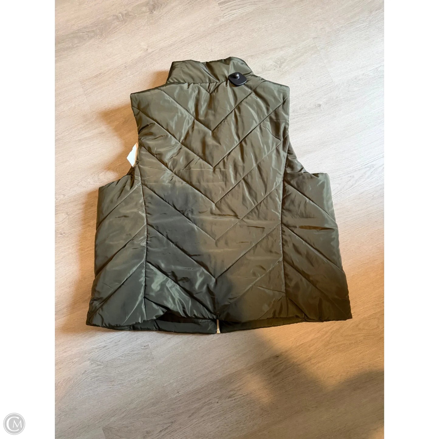 Vest Puffer & Quilted By Michael By Michael Kors In Green, Size: 2x