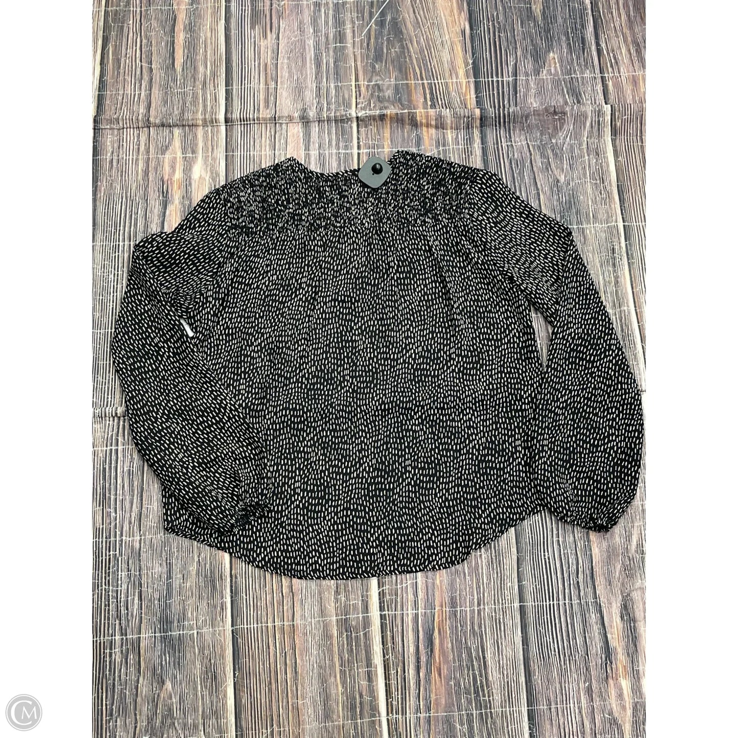 Top Long Sleeve By Everly In Black, Size: S