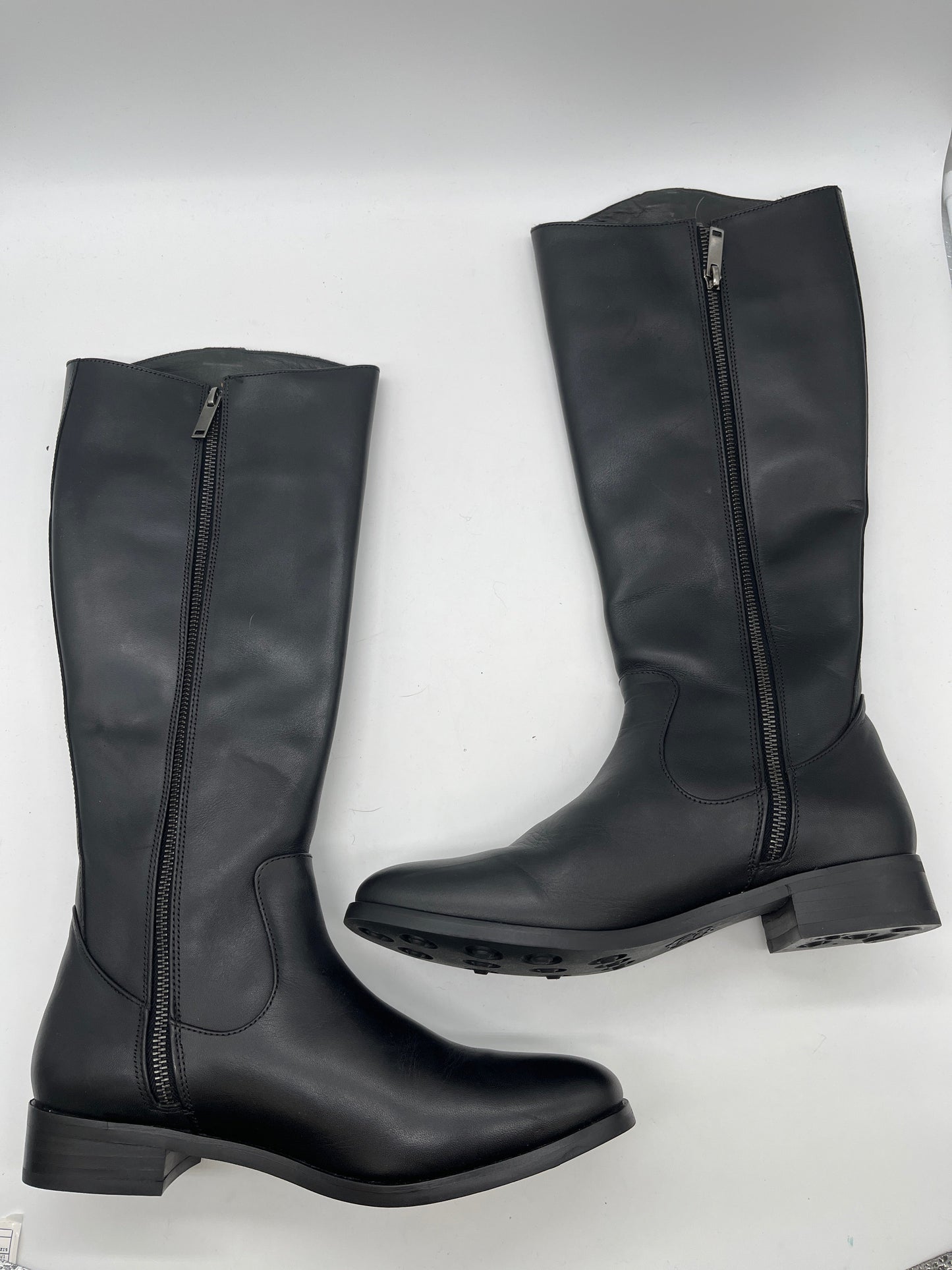 Boots Knee Flats By Clothes Mentor In Black, Size: 9