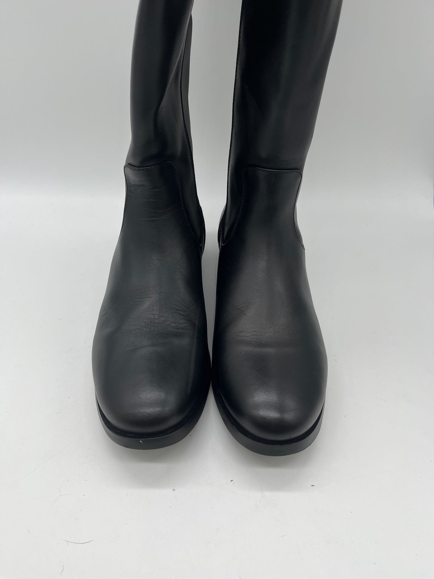 Boots Knee Flats By Clothes Mentor In Black, Size: 9