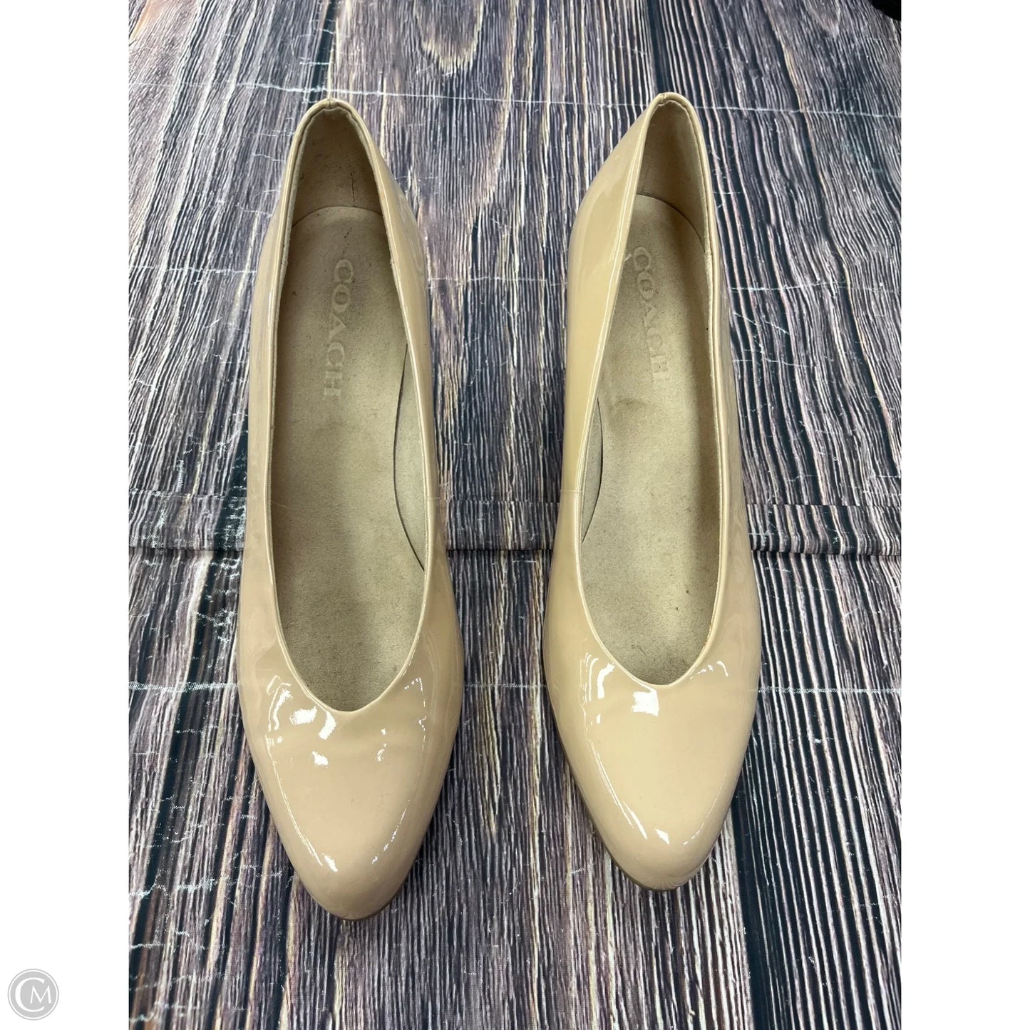 Shoes Designer By Coach In Tan, Size: 8