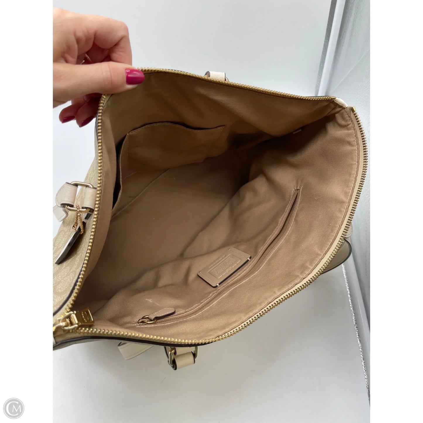 Handbag Designer By Coach, Size: Large