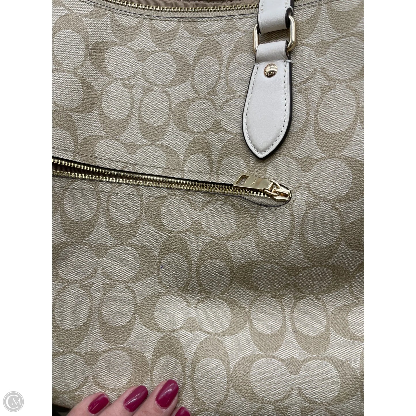 Handbag Designer By Coach, Size: Large