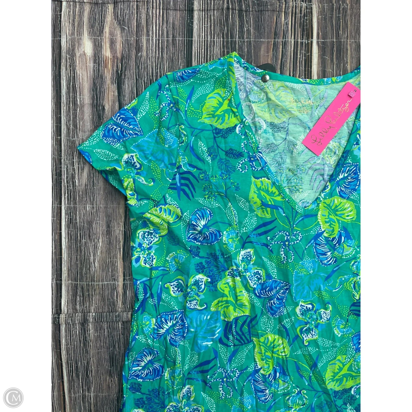 Dress Designer By Lilly Pulitzer In Green, Size: 1x