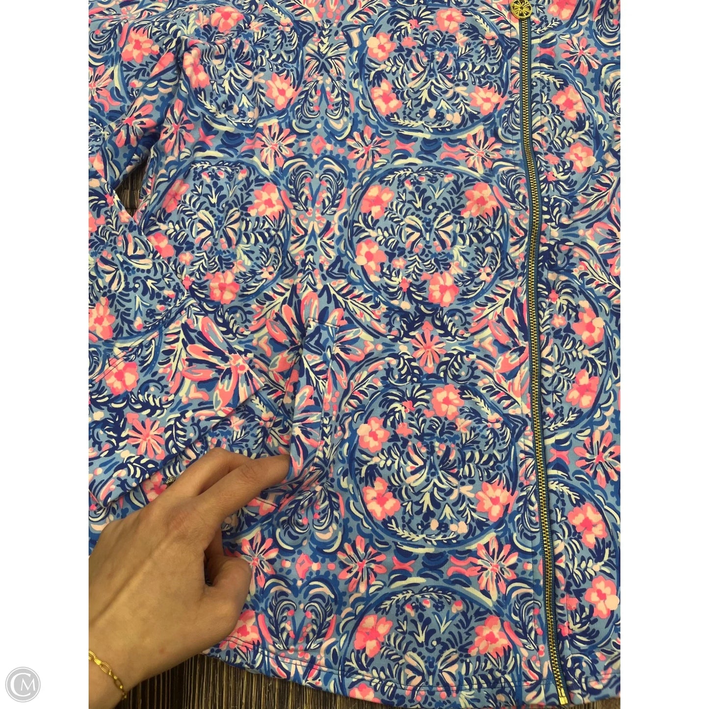 Jacket Designer By Lilly Pulitzer In Blue, Size: 1x