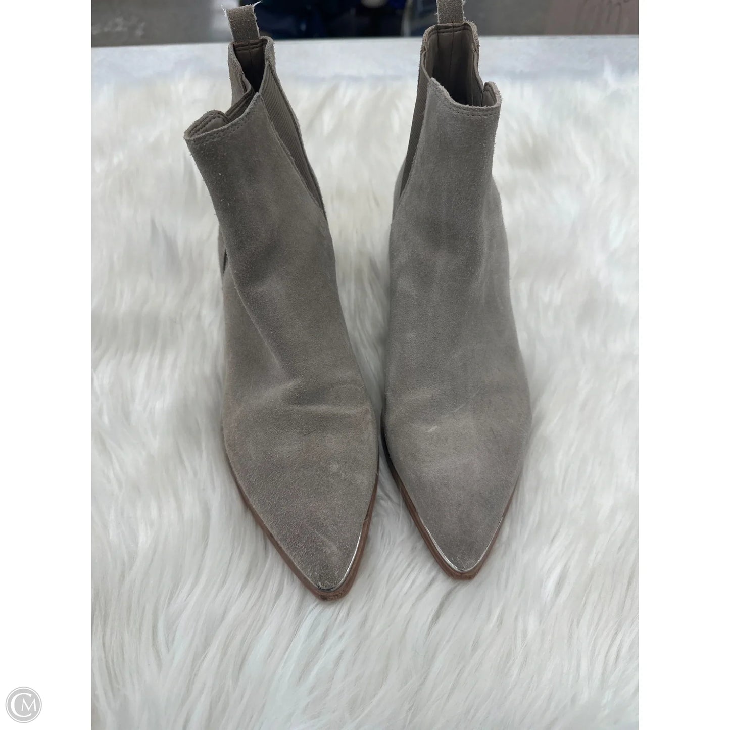 Boots Ankle Flats By Marc Fisher In Taupe, Size: 8