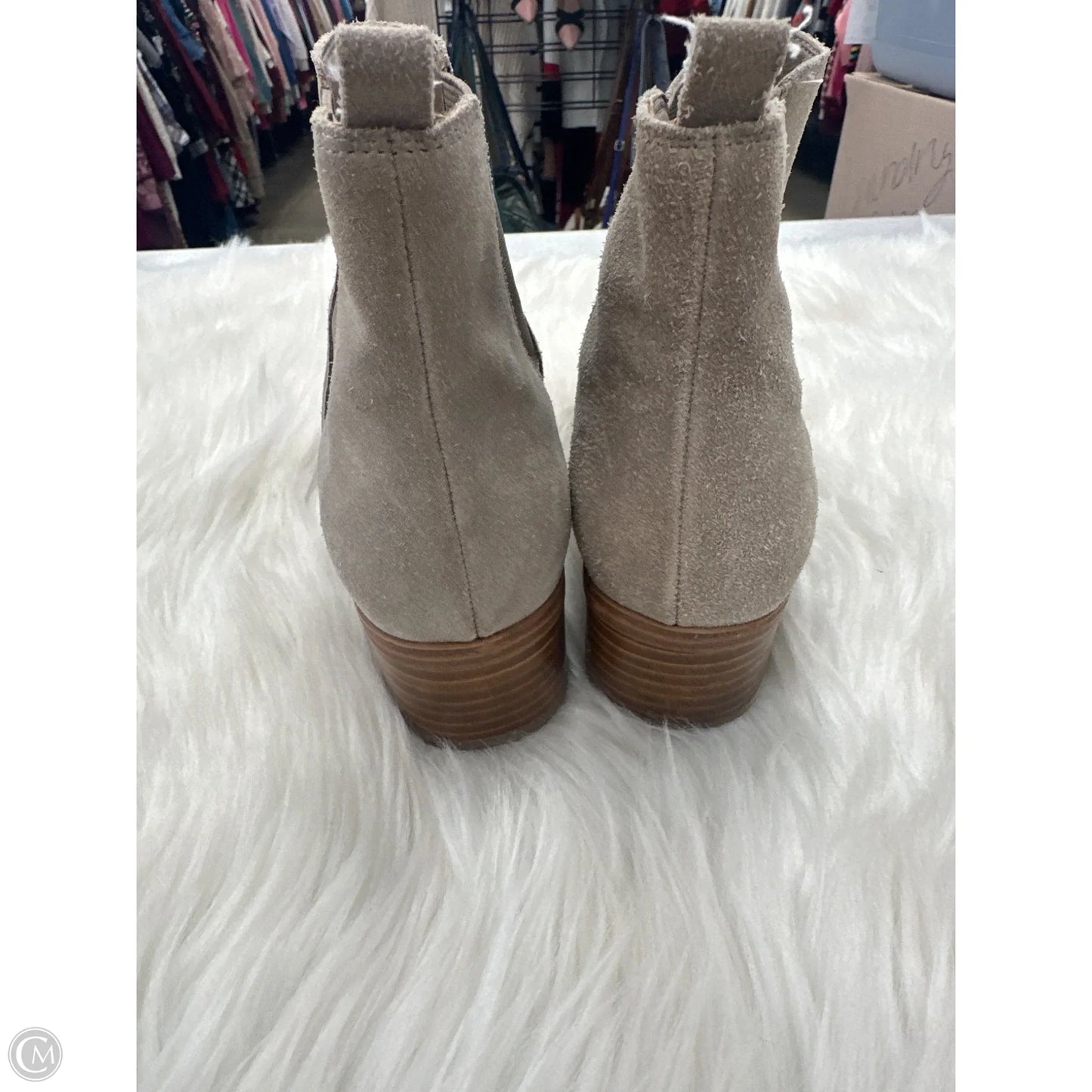 Boots Ankle Flats By Marc Fisher In Taupe, Size: 8