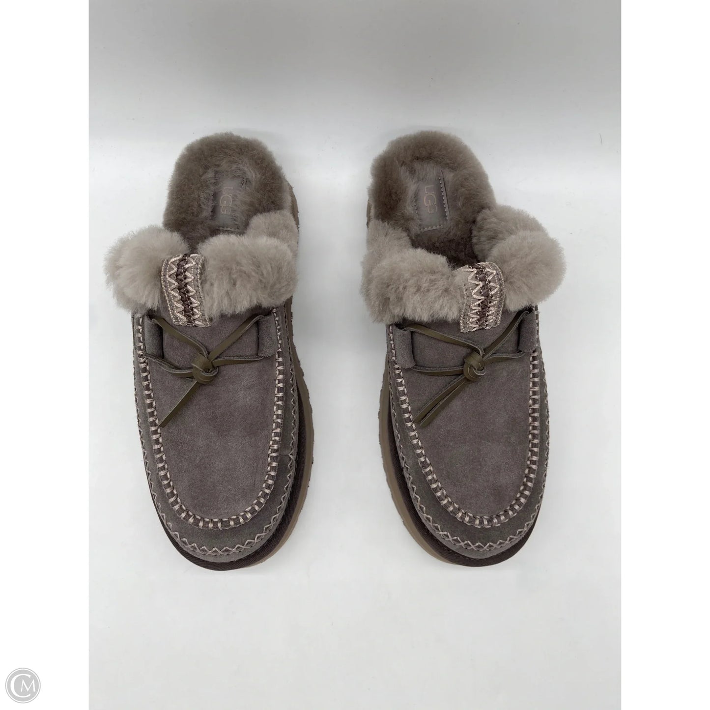 Sandals Designer By Ugg In Grey, Size: 12
