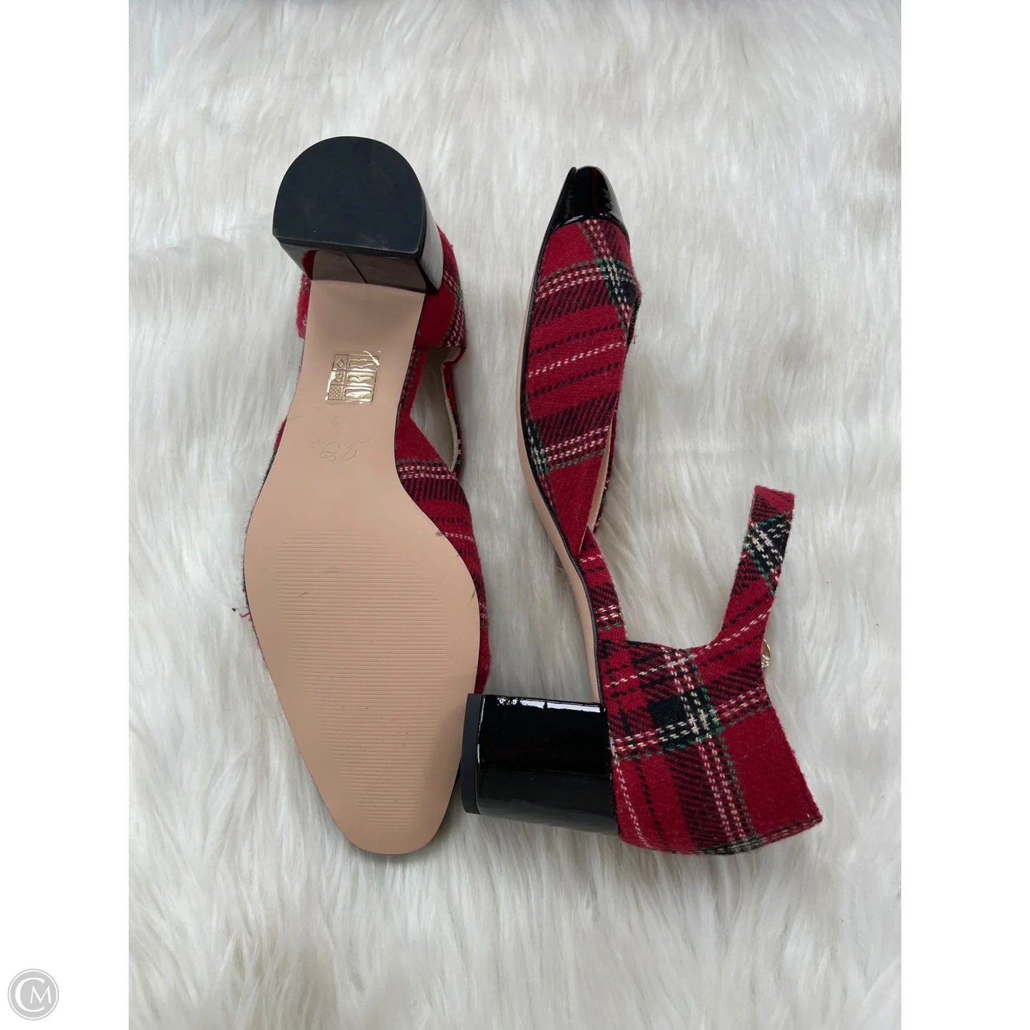 Shoes Heels Block By J. Crew In Red, Size: 9