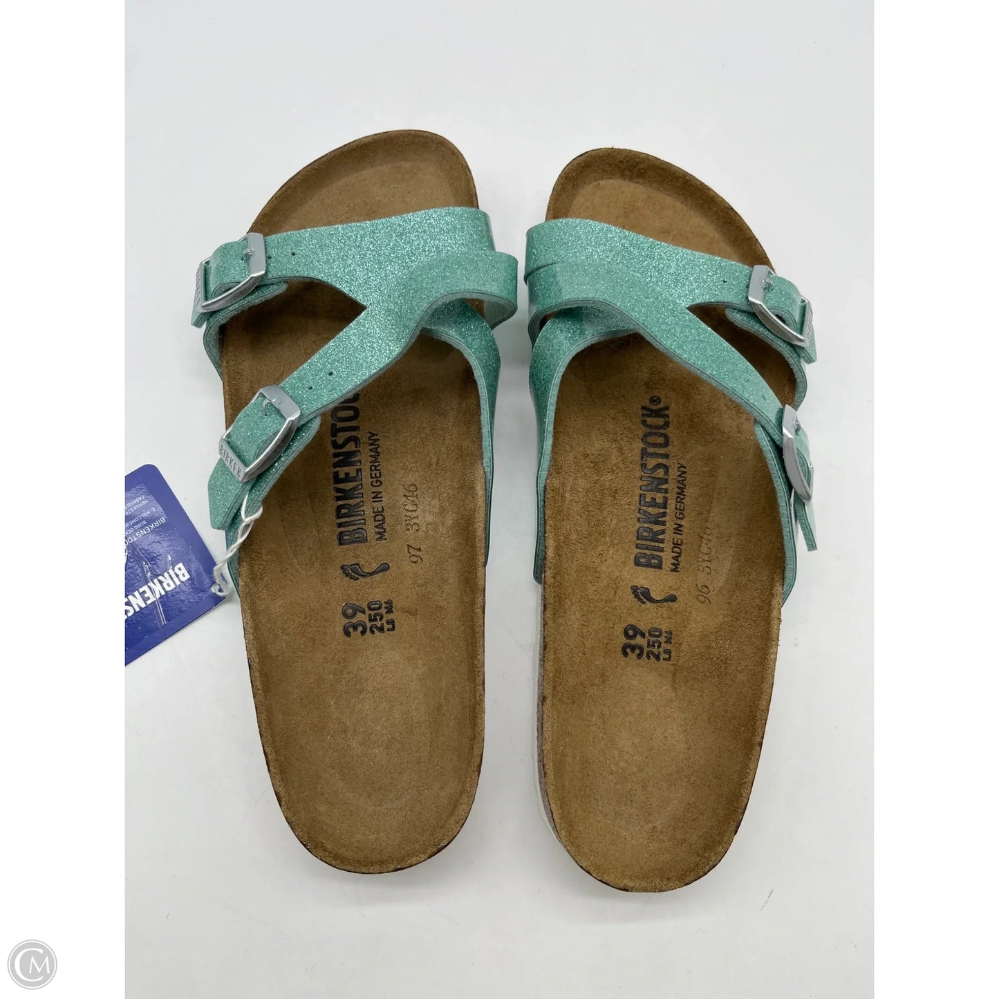 Shoes Flats By Birkenstock In Blue, Size: 8