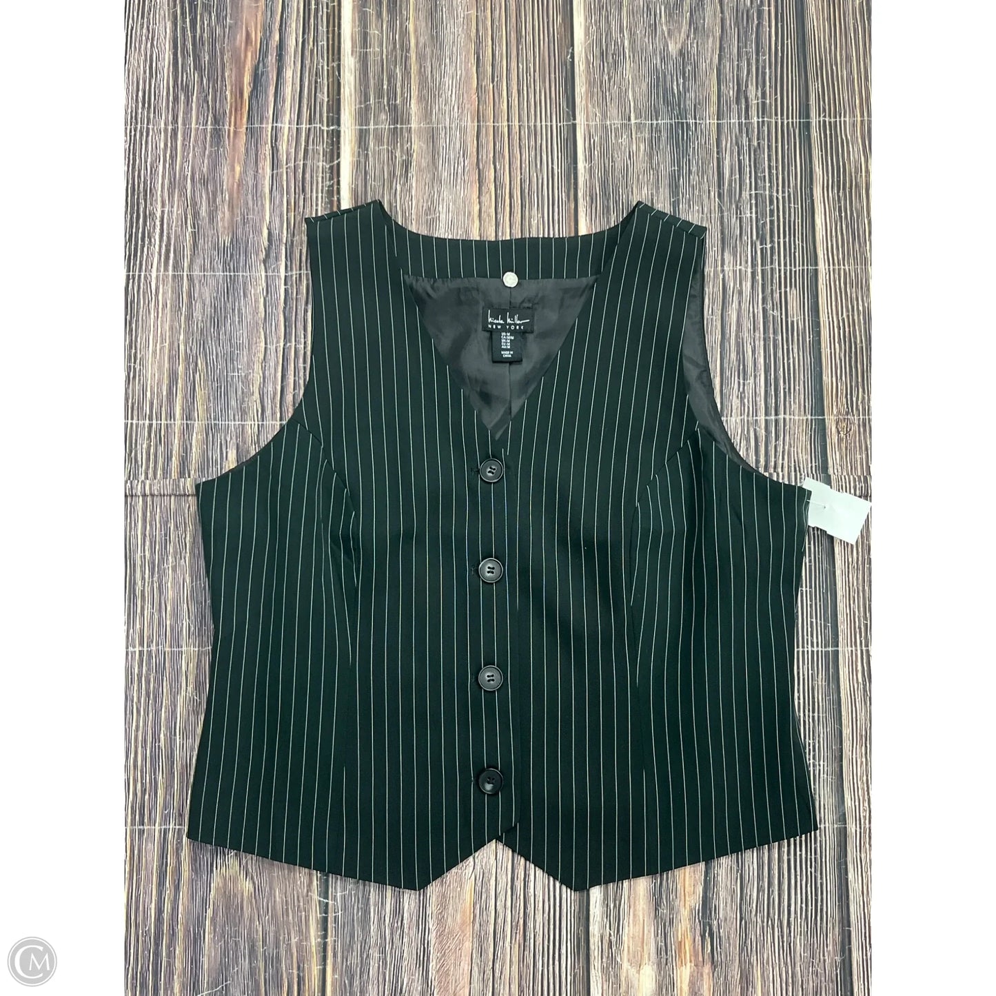 Vest Other By Nicole Miller In Black, Size: M