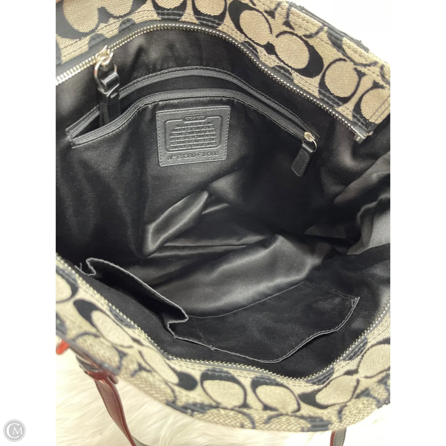 Tote Designer By Coach, Size: Medium