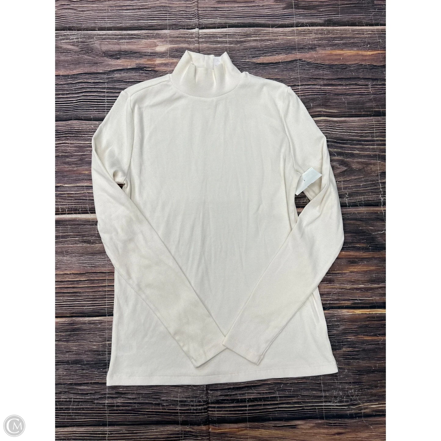 Top Long Sleeve By Loft In Cream, Size: M
