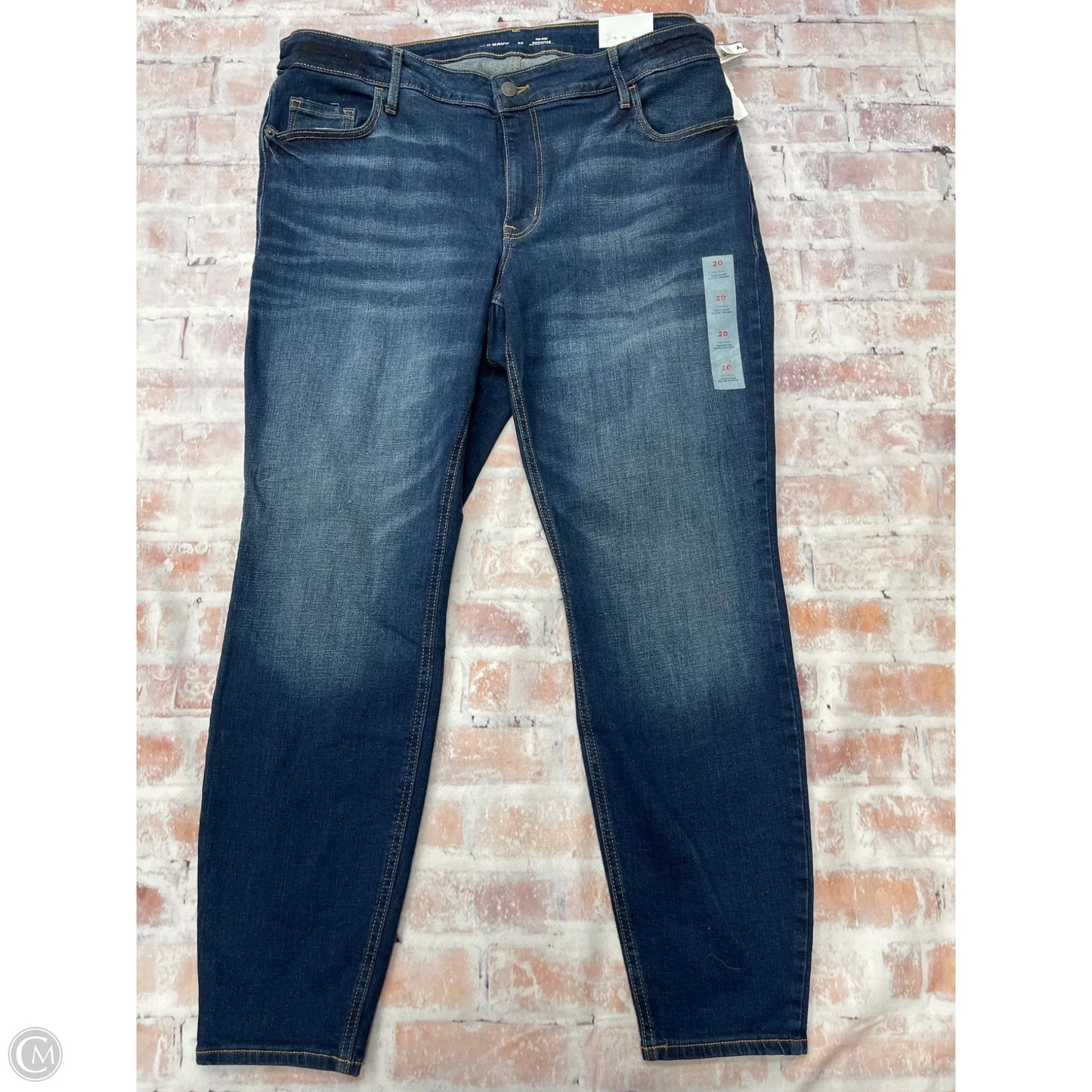 Jeans Skinny By Old Navy In Blue Denim, Size: 20
