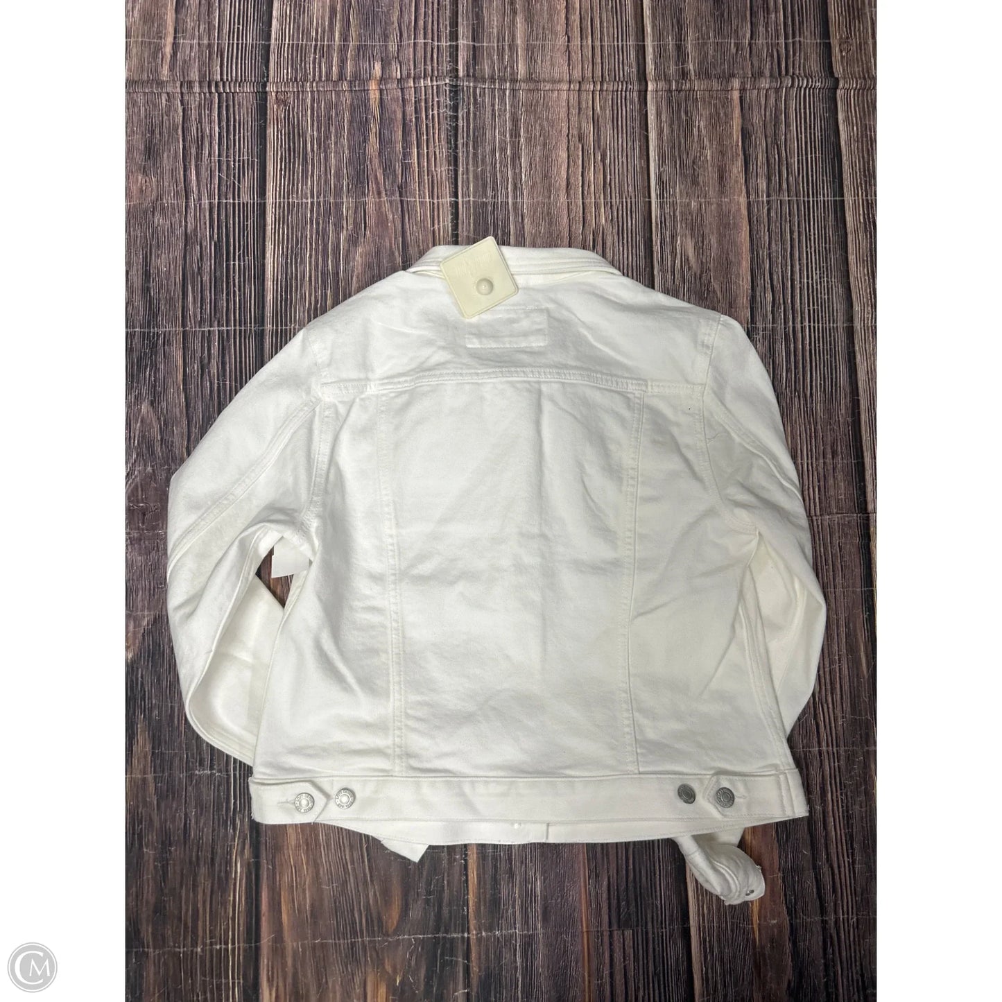 Jacket Denim By Loft In White, Size: M