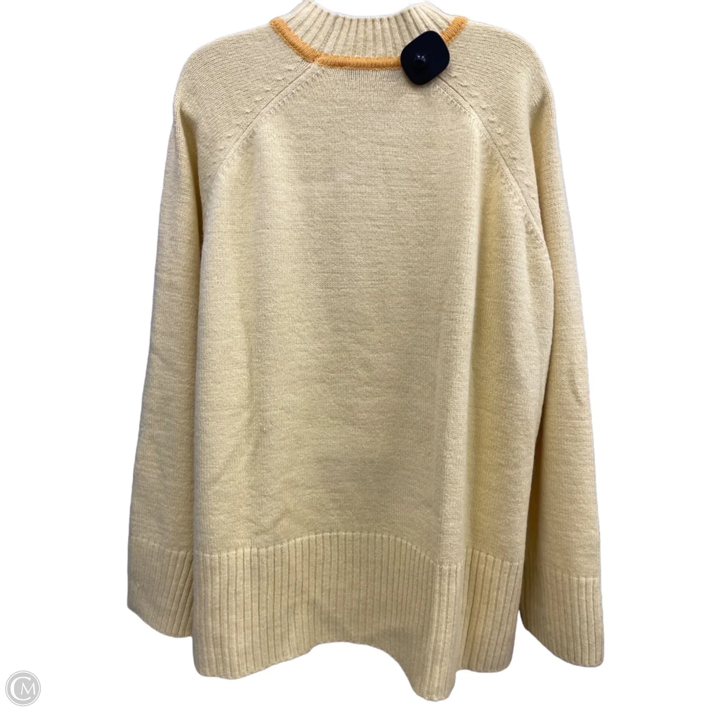 Sweater By Peace Love World In Yellow, Size: L