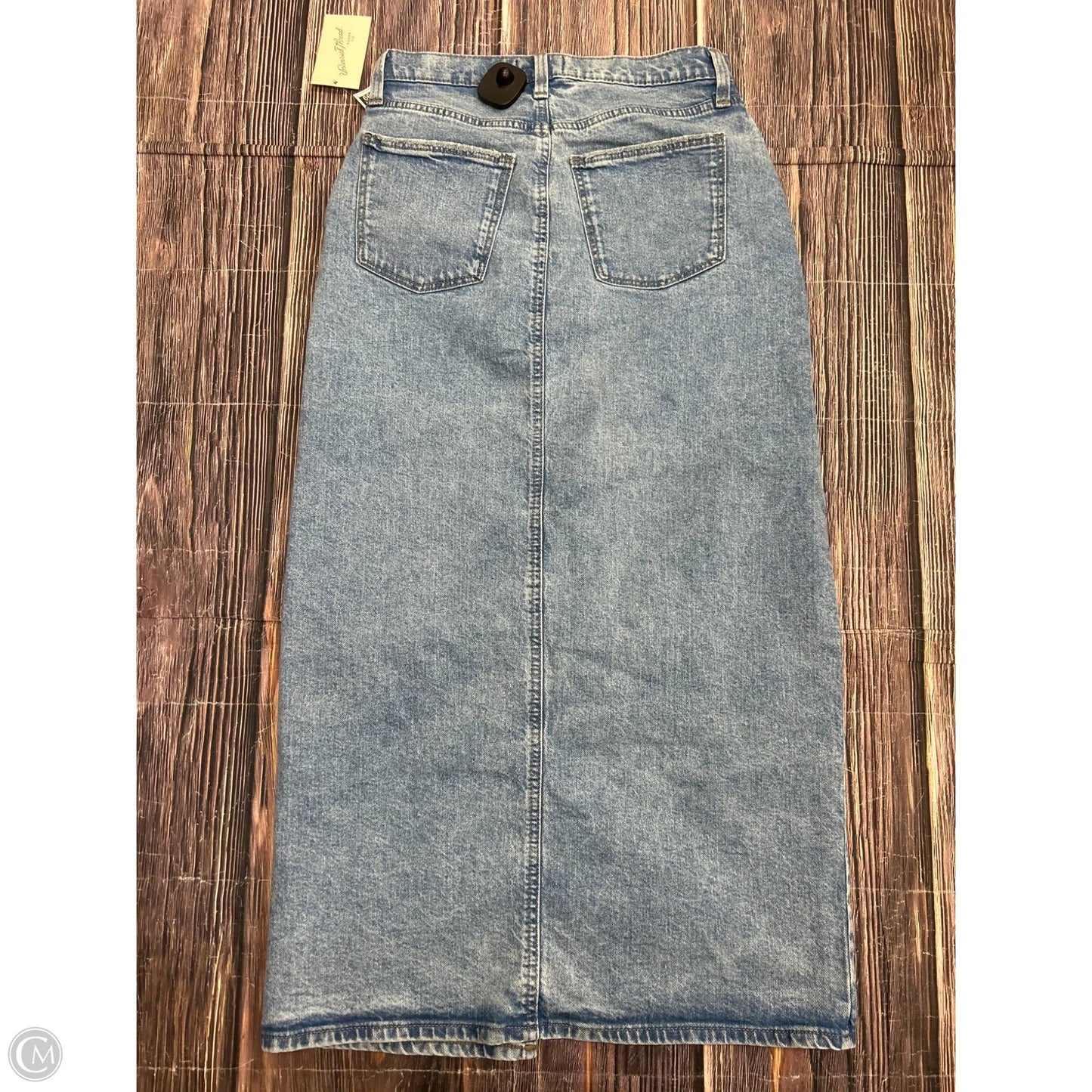 Skirt Midi By Universal Thread In Blue Denim, Size: 4