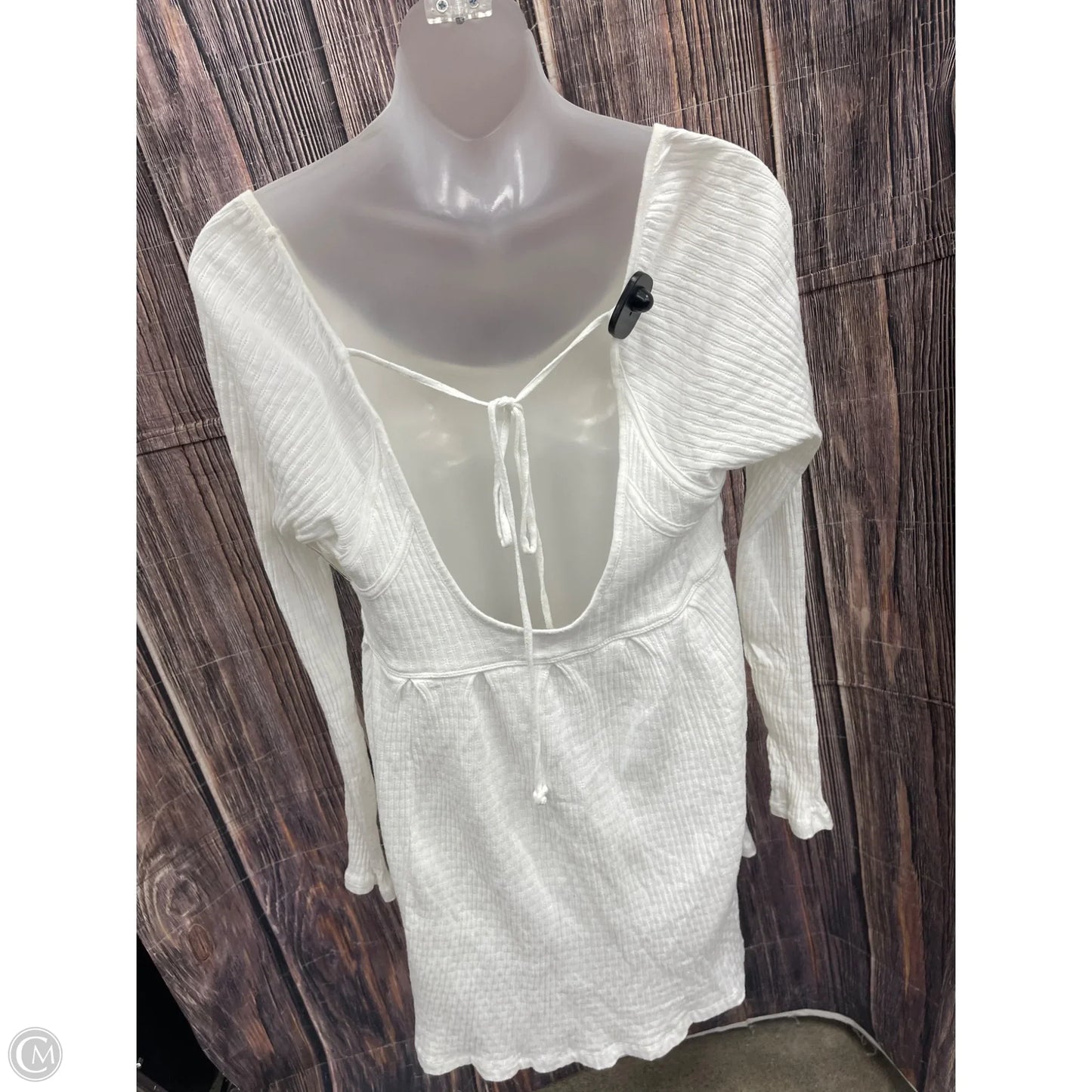 Top Long Sleeve By Free People In White, Size: Medium