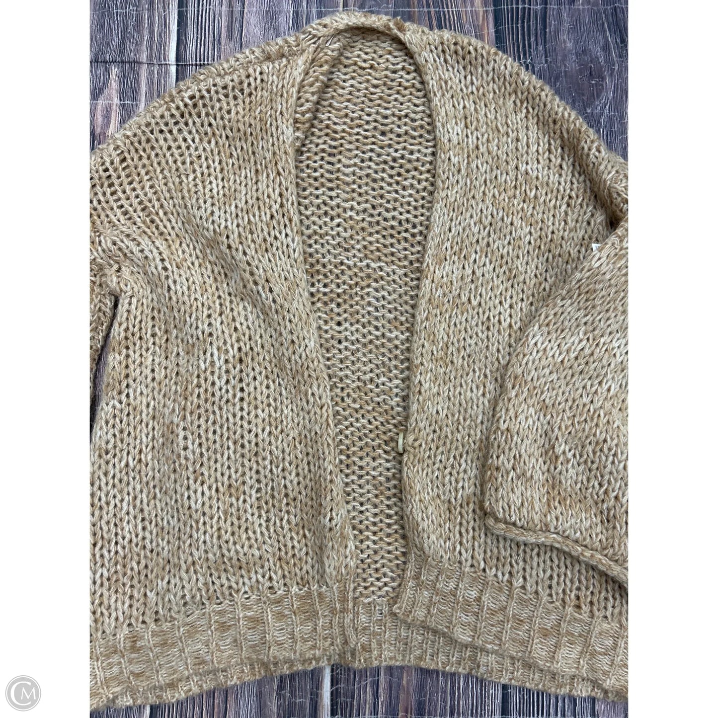 Sweater Cardigan By Free People In Tan, Size: M