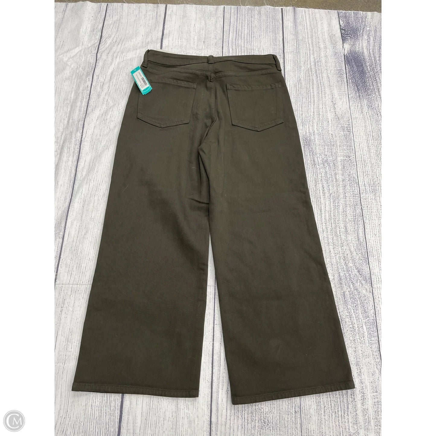 Jeans Wide Leg By Just Usa In Green, Size: 8