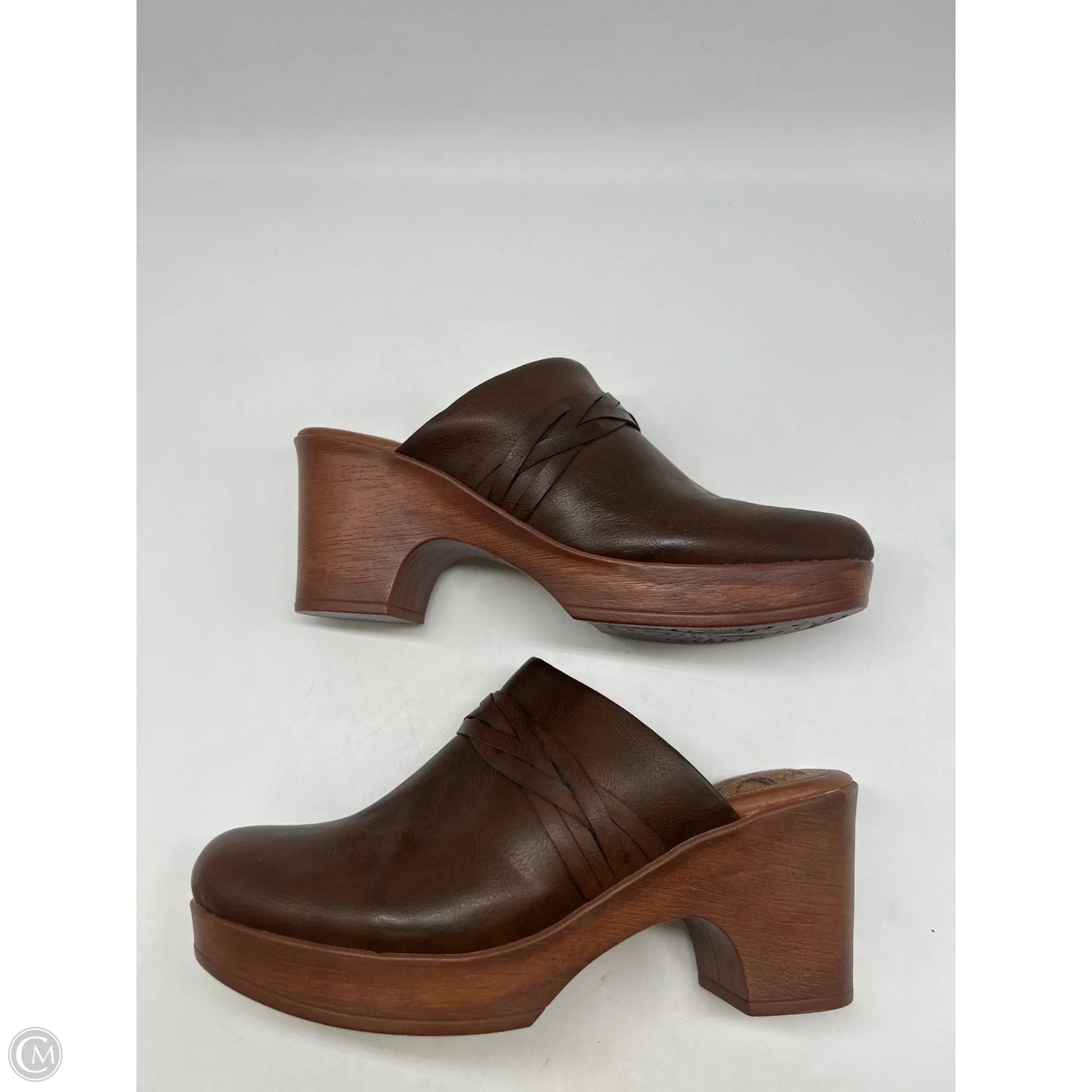Sandals Heels Block By Boc In Brown, Size: 11