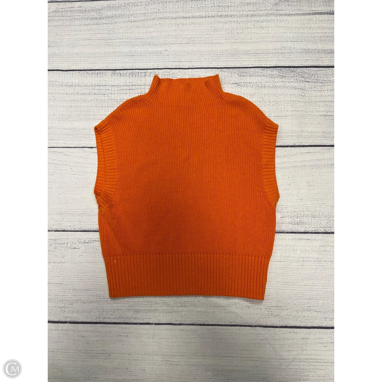 Sweater Short Sleeve By Maeve In Orange, Size: Xs