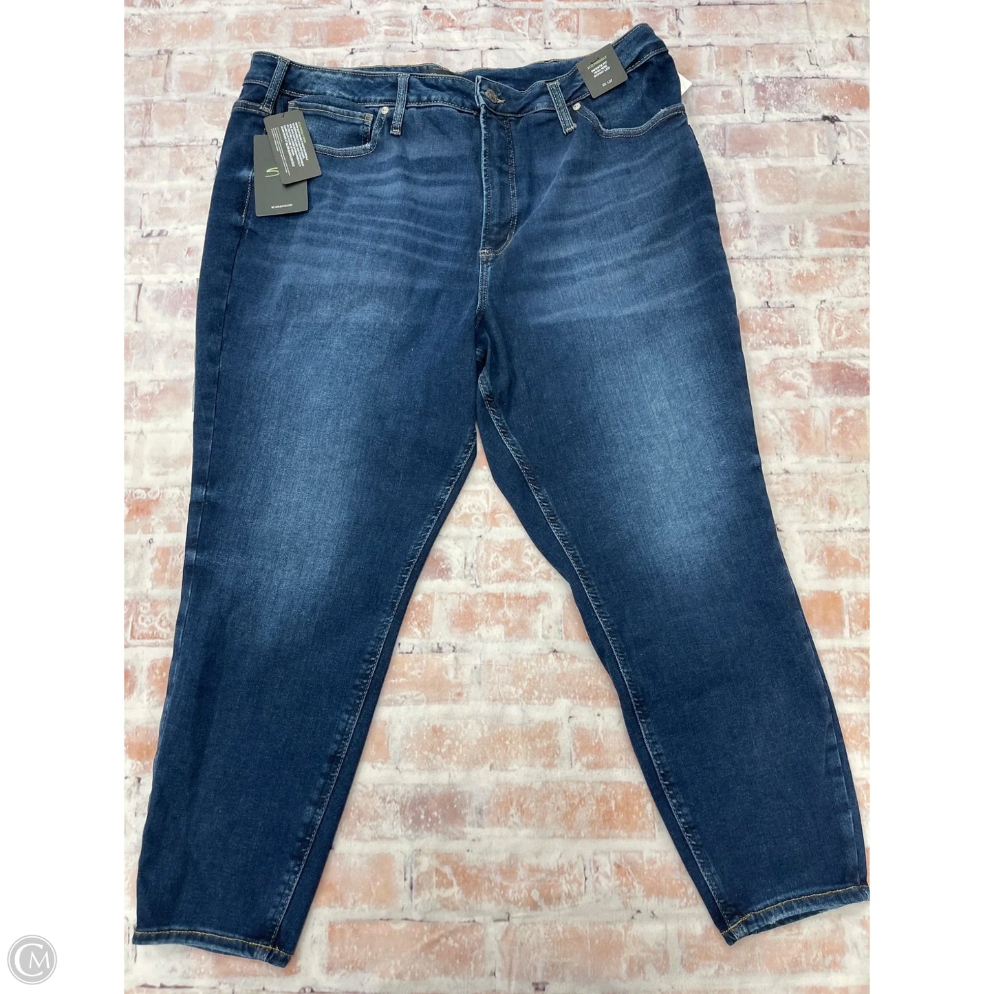 Jeans Skinny By Silver In Blue Denim, Size: 2x