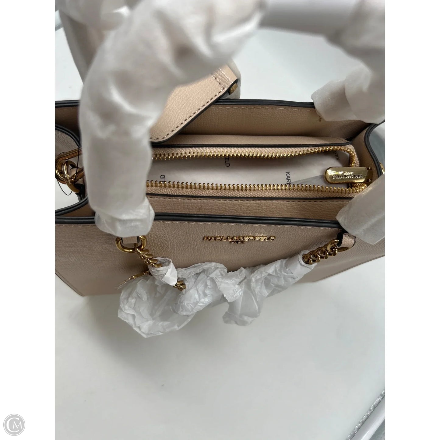 Handbag Designer By Karl Lagerfeld, Size: Medium