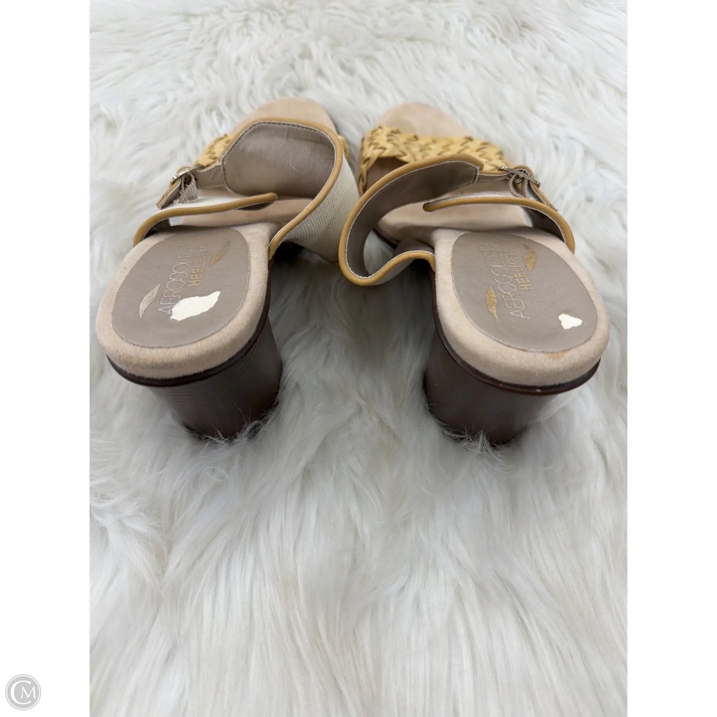 Shoes Heels Block By Aerosoles In Tan, Size: 9.5