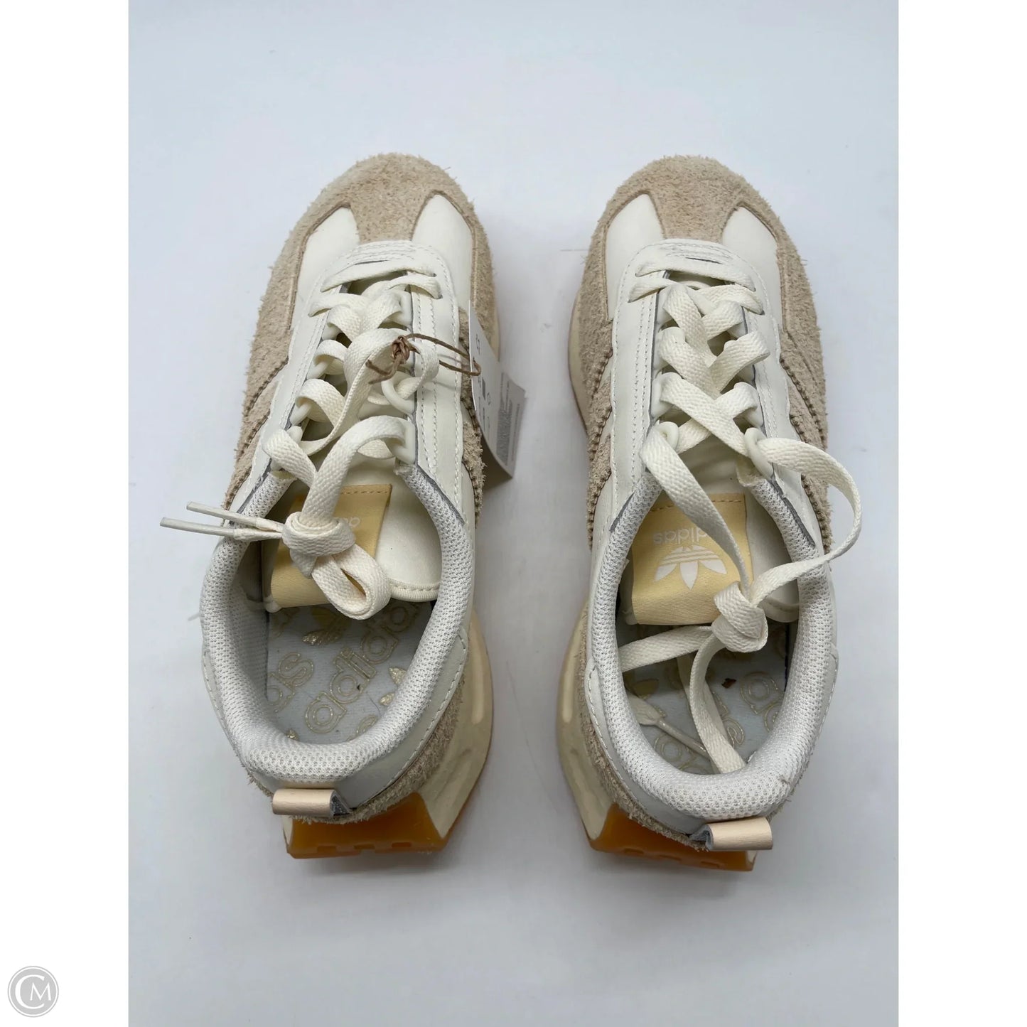 Shoes Sneakers By Adidas In Cream, Size: 7