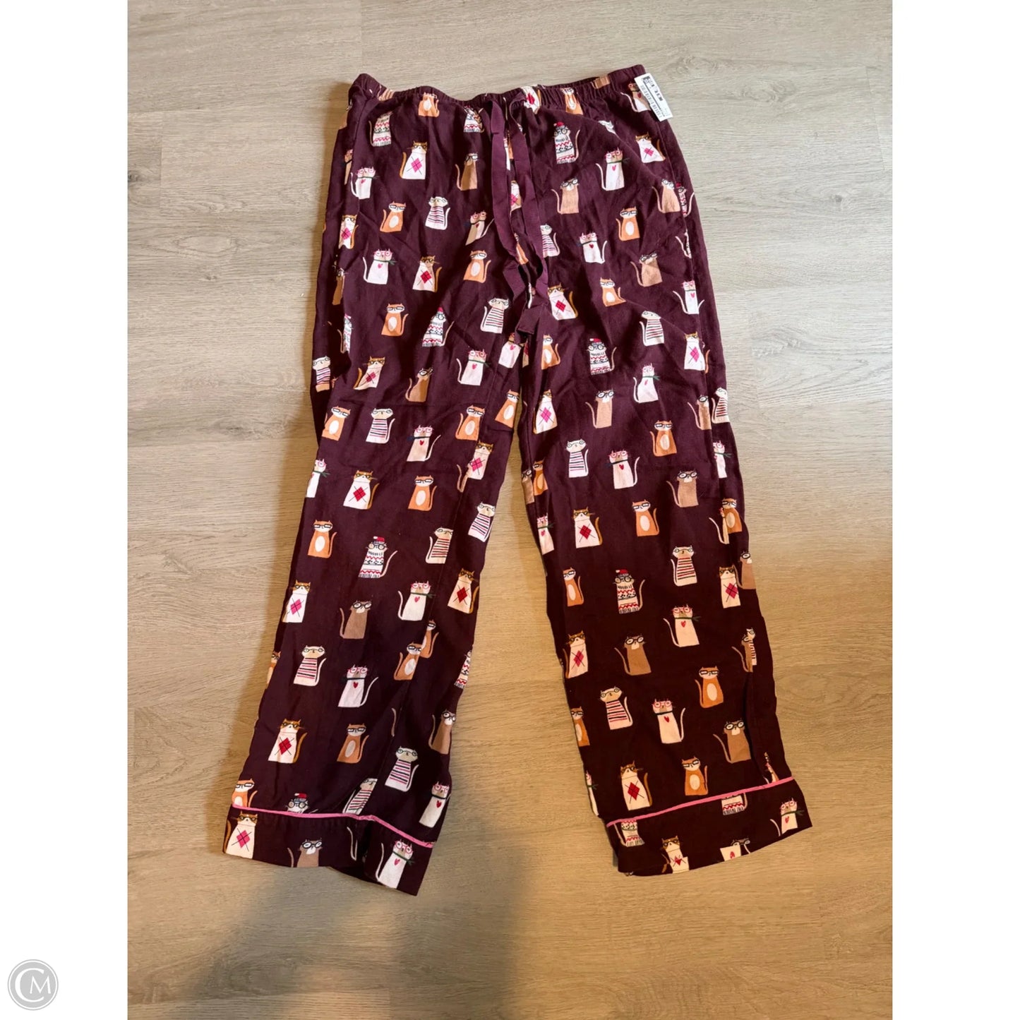 Pajama Pants By Loft In Red, Size: S