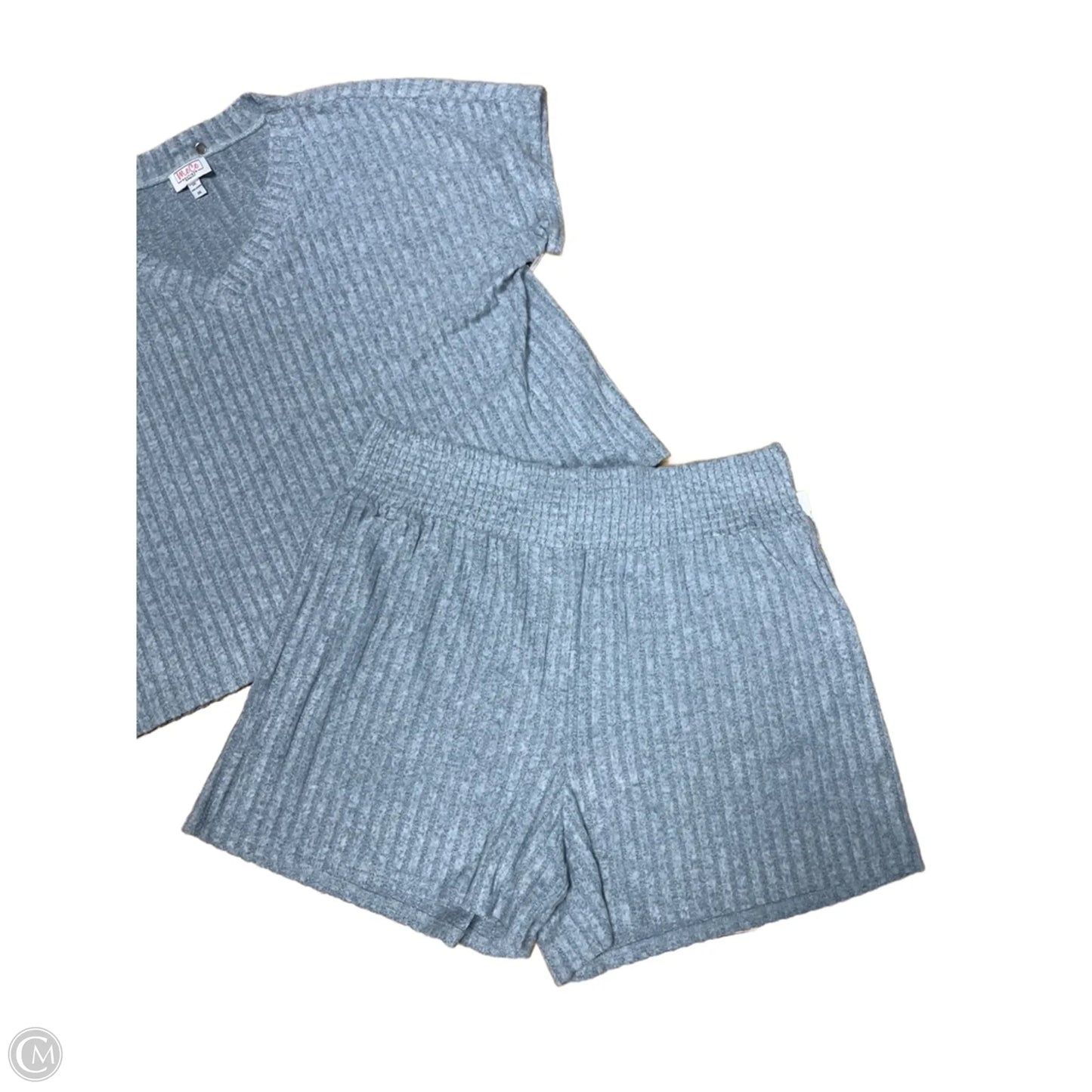 Lounge Set Shorts By Clothes Mentor In Grey, Size: 2x