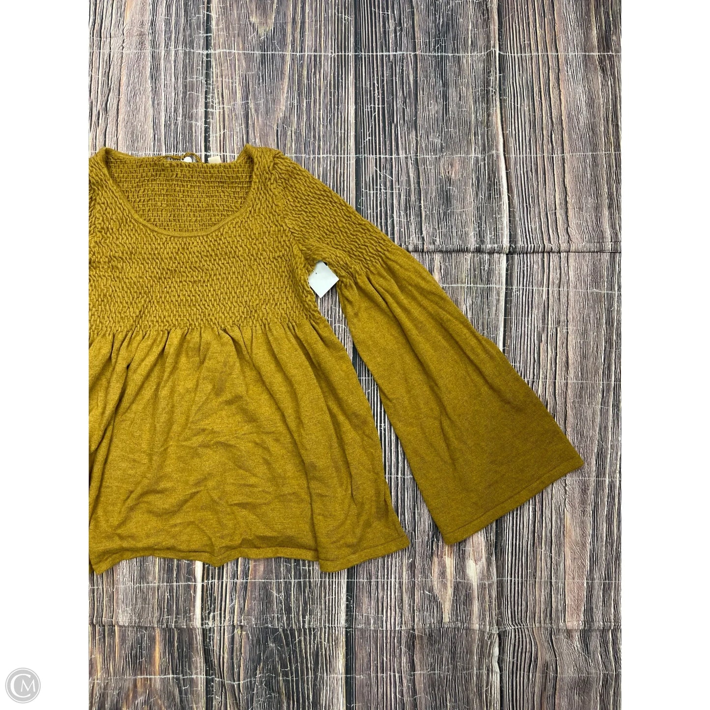 Sweater By Knitted And Knotted In Yellow, Size: Xs