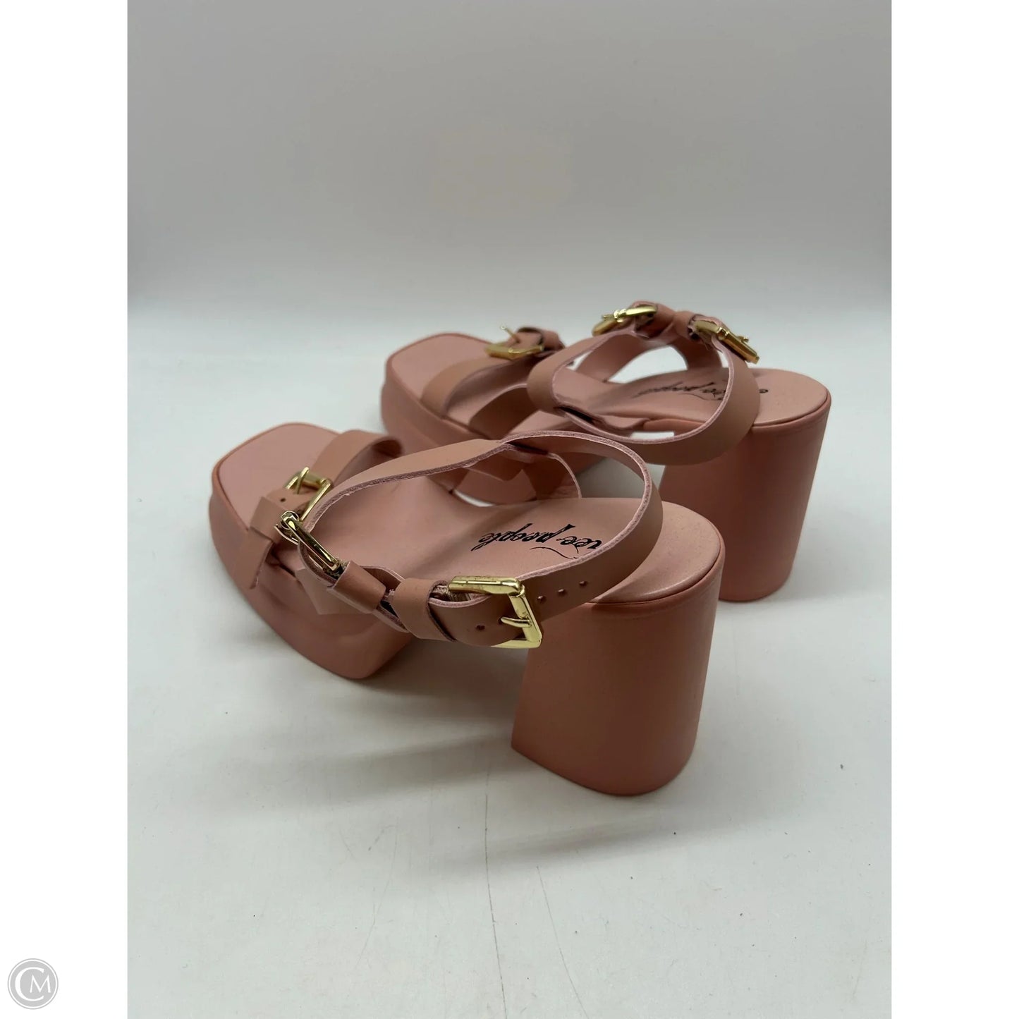 Sandals Heels Block By Free People In Pink, Size: 9.5
