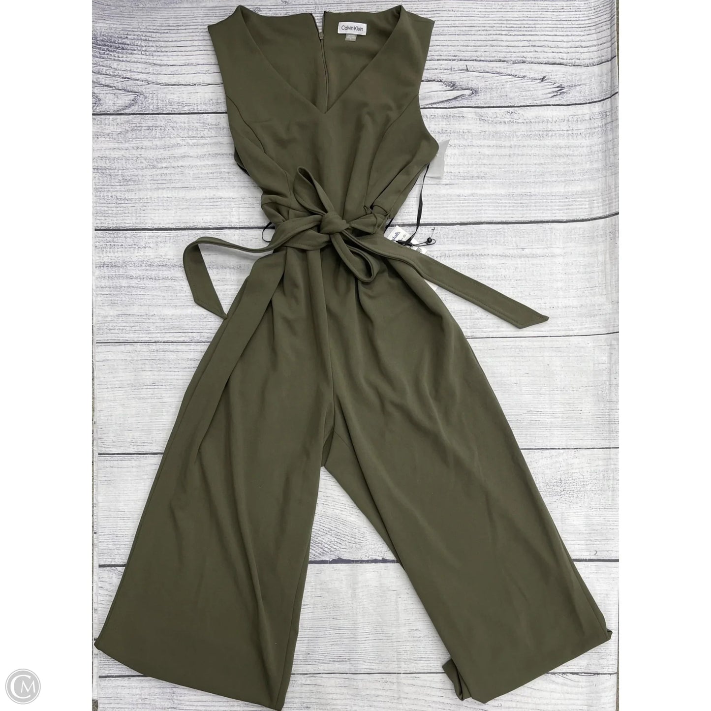 Jumpsuit By Calvin Klein In Green, Size: 12