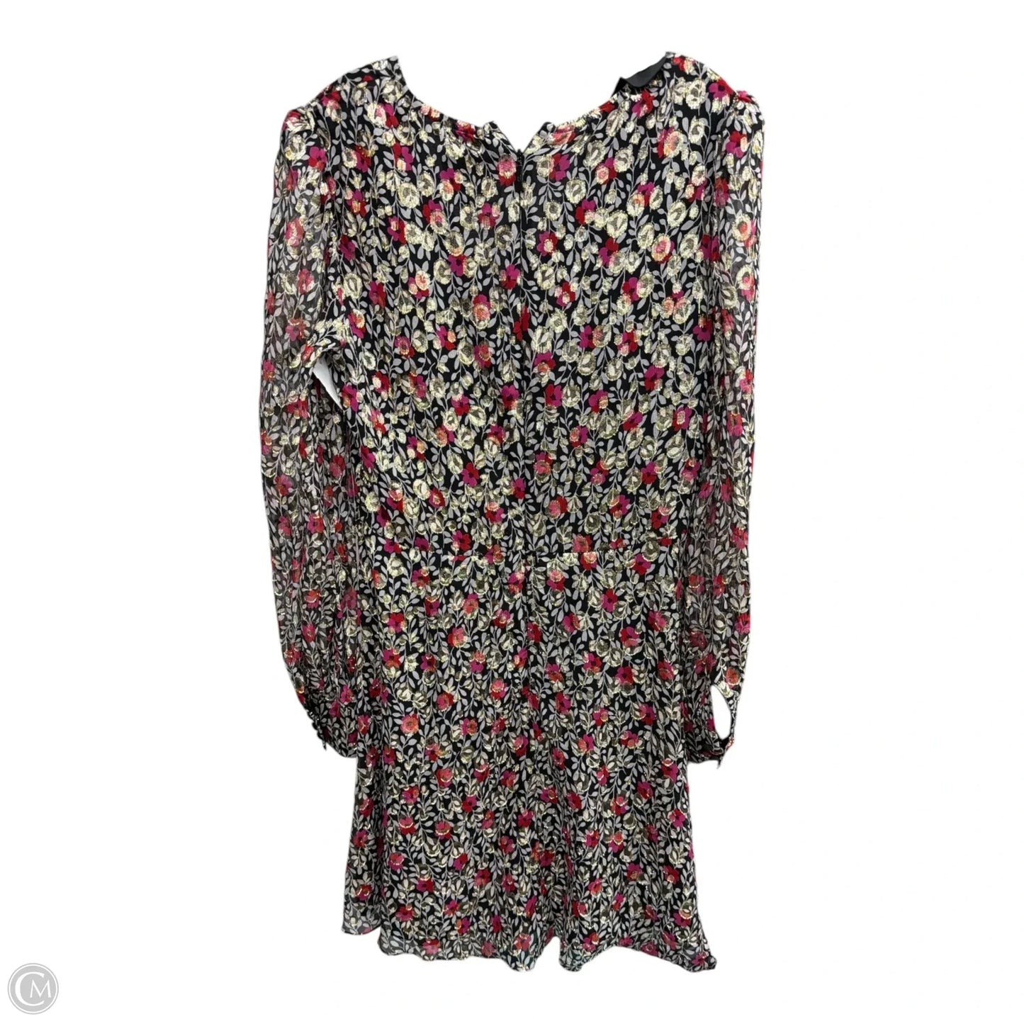 Dress Designer By Kate Spade In Black & Pink, Size: 10