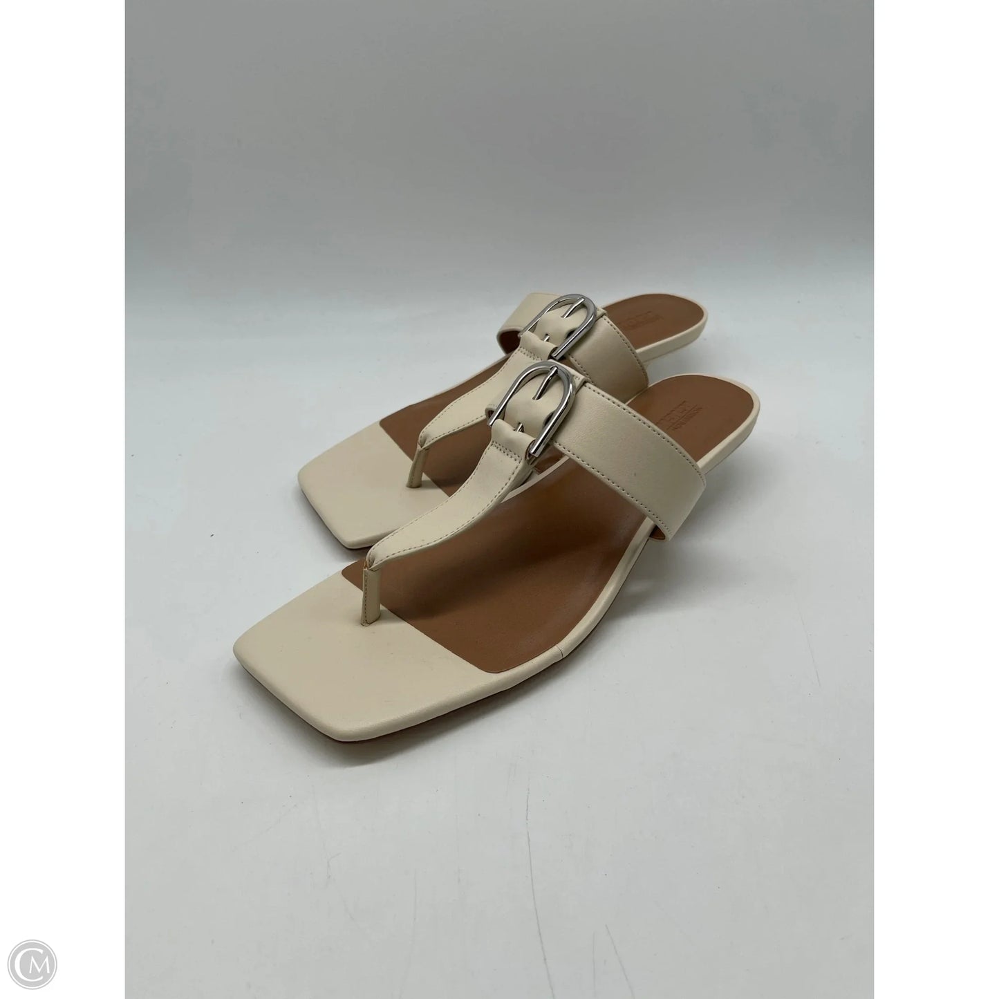 Sandals Heels Stiletto By Nordstrom In Cream, Size: 8.5