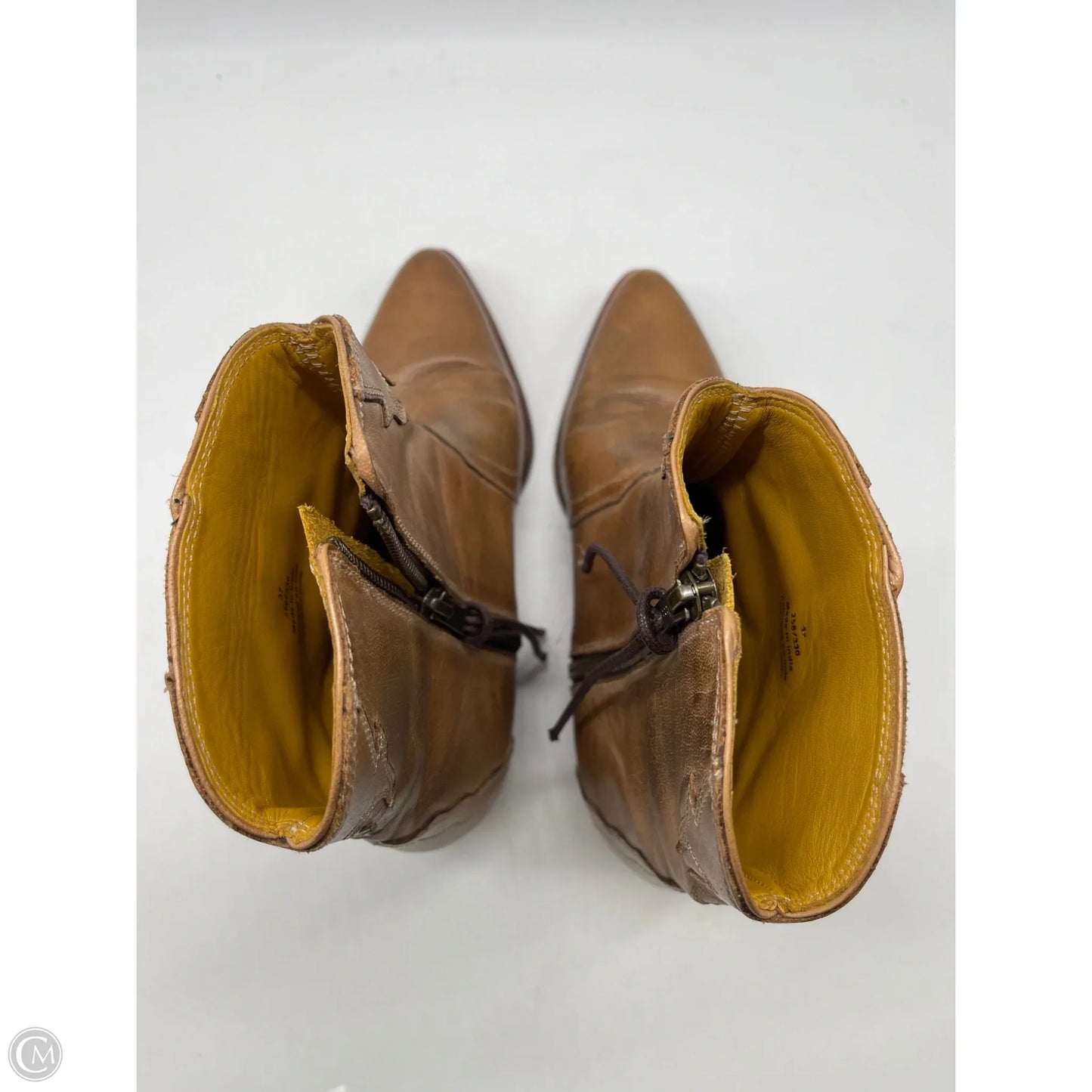Boots Ankle Heels By Free People In Brown, Size: 6.5
