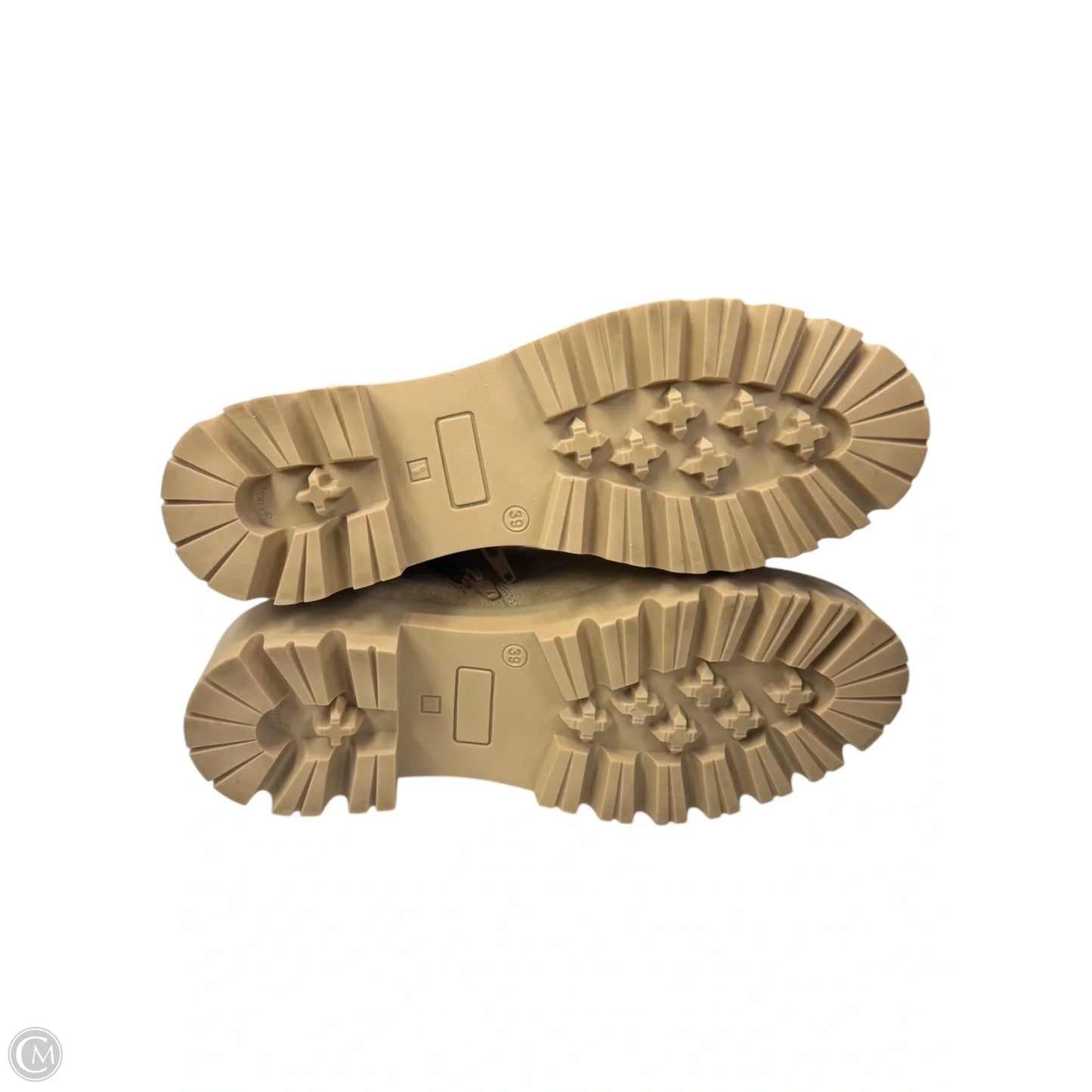 Boots Combat By Clothes Mentor In Beige, Size: 8