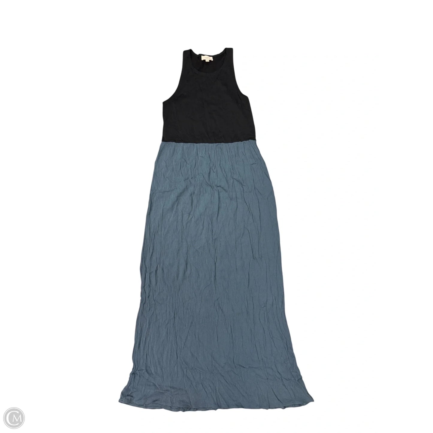 Dress Party Long By Loft In Black & Blue, Size: 6