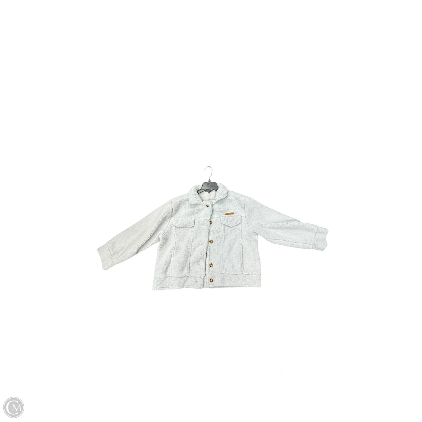 Jacket Fleece By Simply Southern In Grey, Size: Xxl