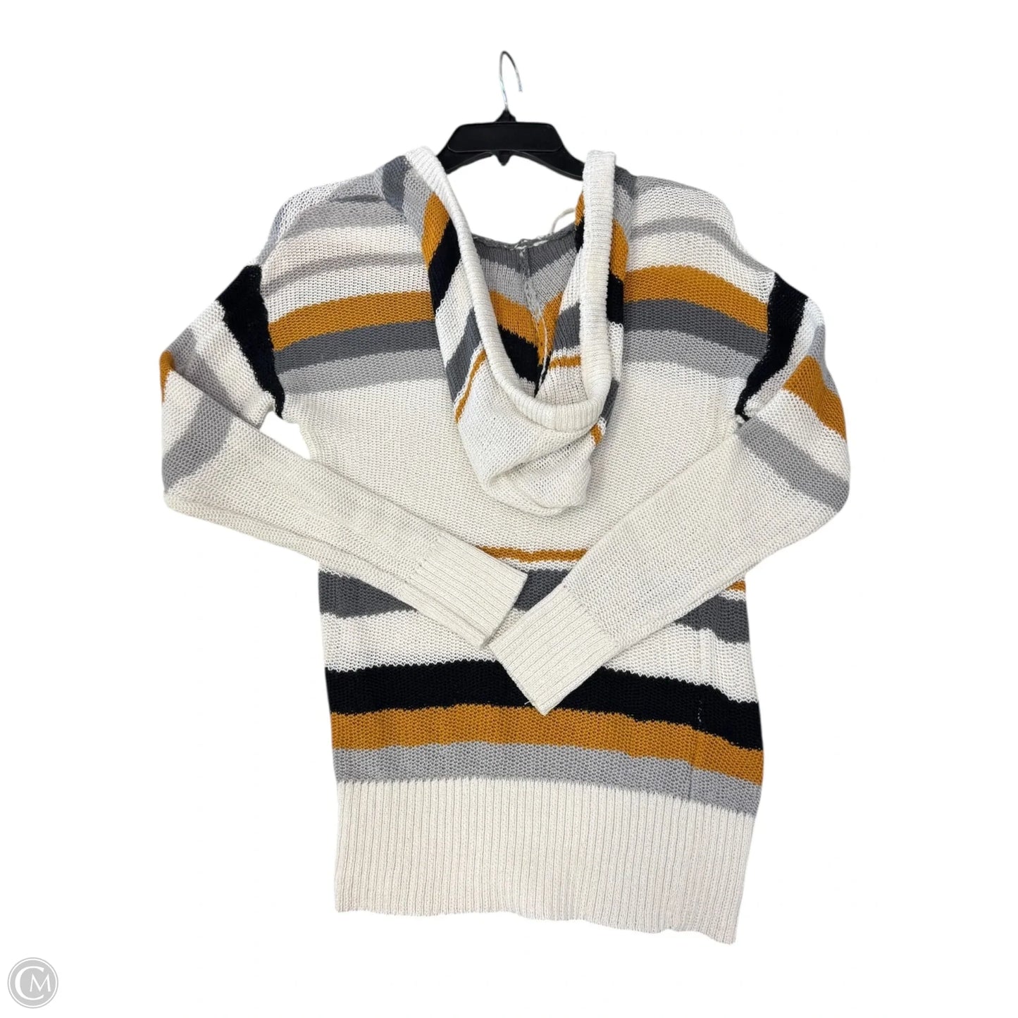 Sweater By Maurices In Black & Gold, Size: Xs