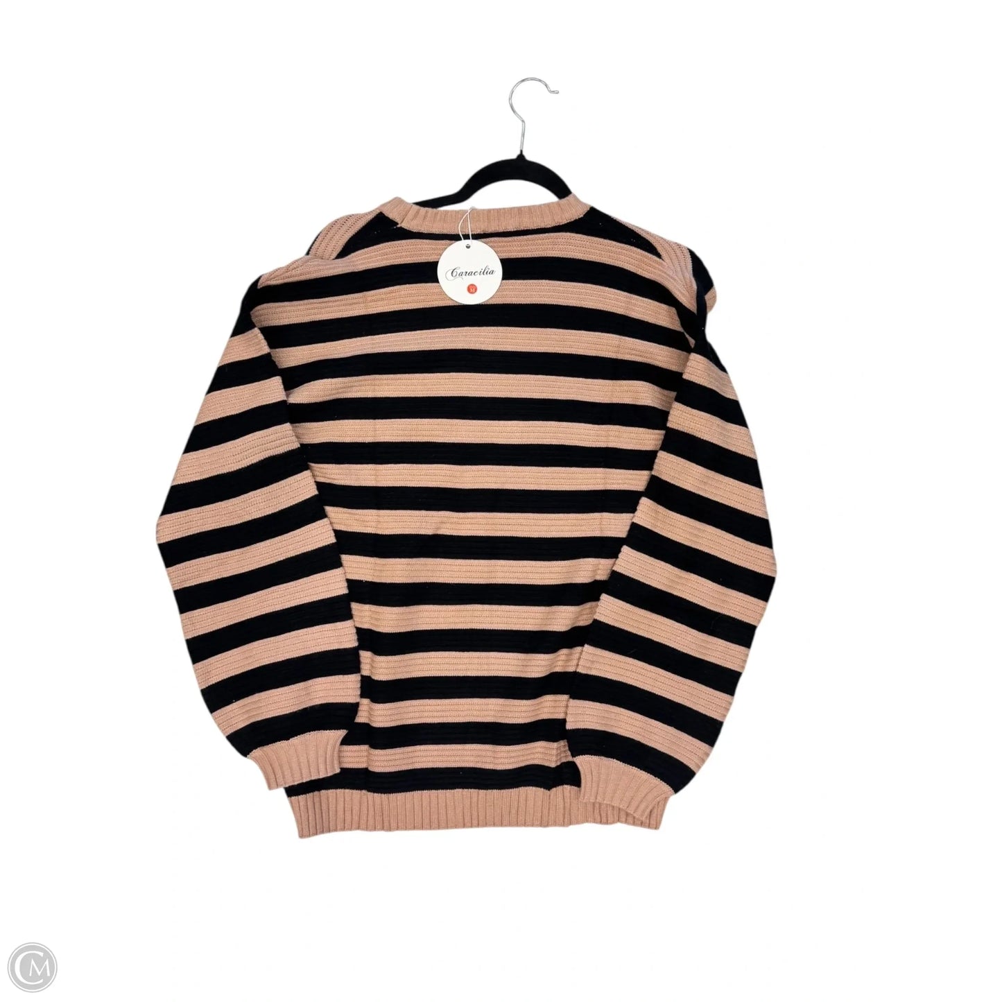 Sweater By Clothes Mentor In Black & Gold, Size: M